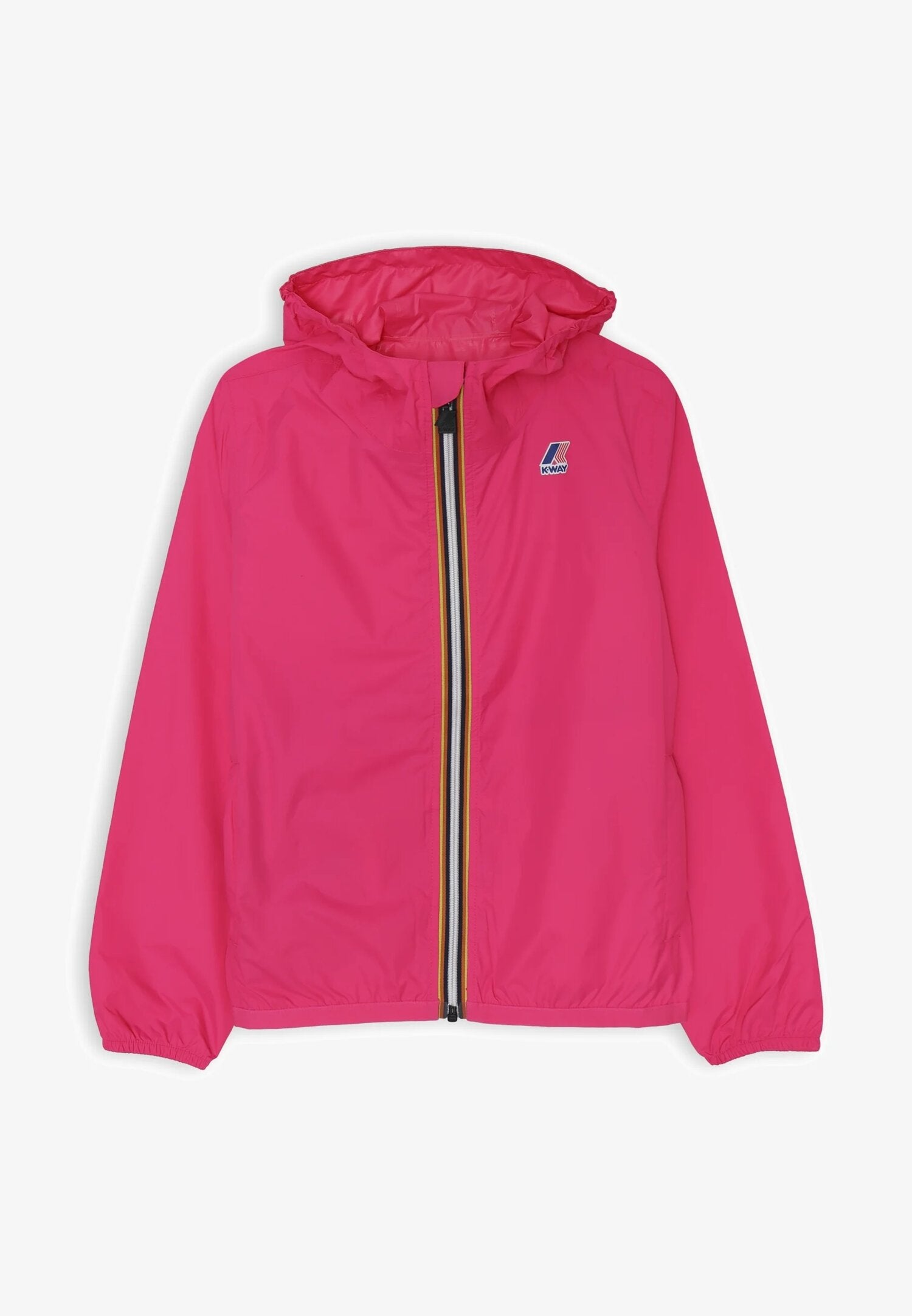 K-Way Giacca Impermeabile Bambina Fucsia Con Cappuccio Primavera 2025 | CammarataMode