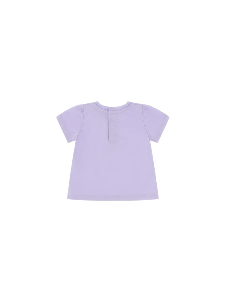 Moschino t-shirt infant in cotone glicine con stampa teddy Bambina