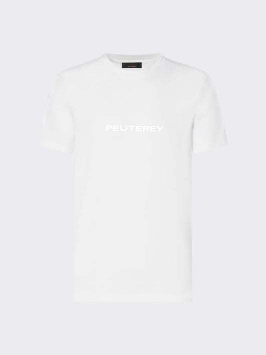 Peuterey tshirt bianca uomo maxi logo