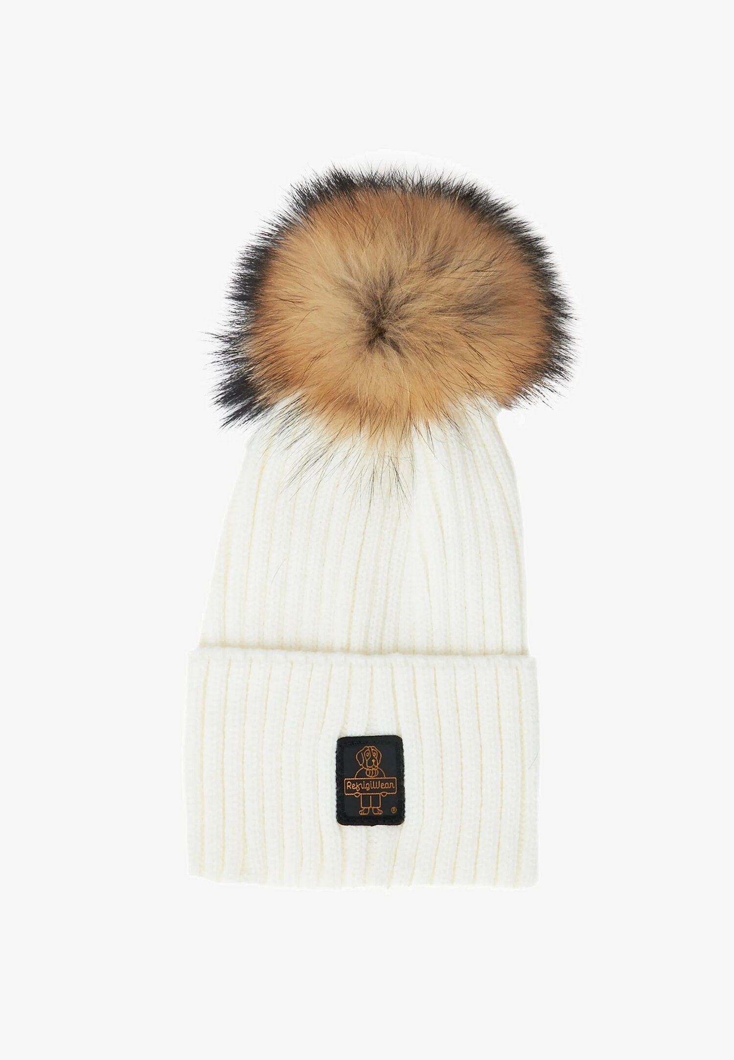 Refrigiwear Cappello Panna Donna Ponpon In Lana Cuffia Quotidiano AI25