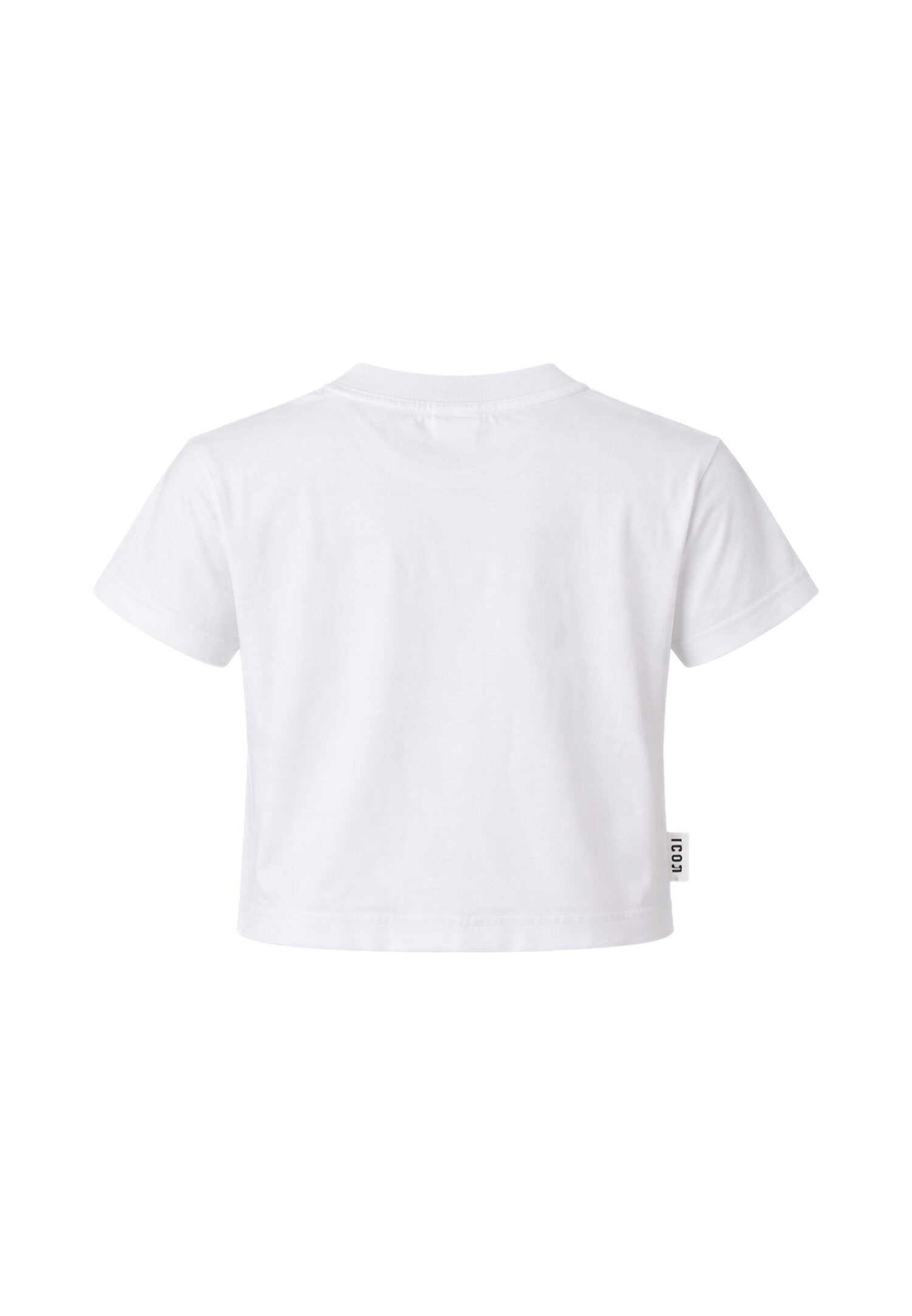 Icon t Shirt Bianca Crop Bambina Modello Crop - IGKS001152_