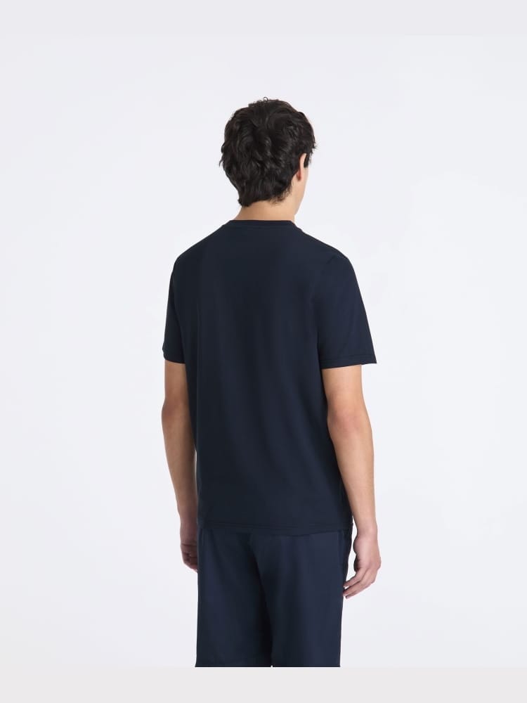 Peuterey tshirt blu navy uomo maxi logo