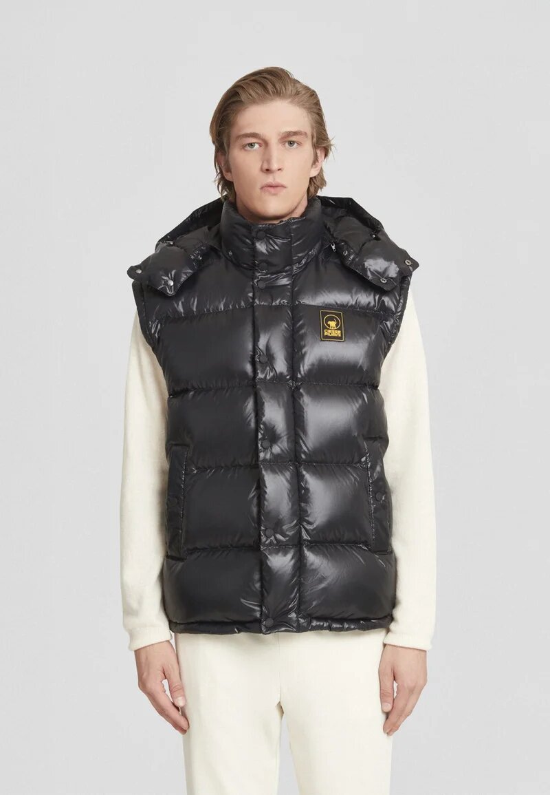 Ciesse Piumini Giubbotto Nero Uomo In Nylon Con Cappuccio Invernale AI25