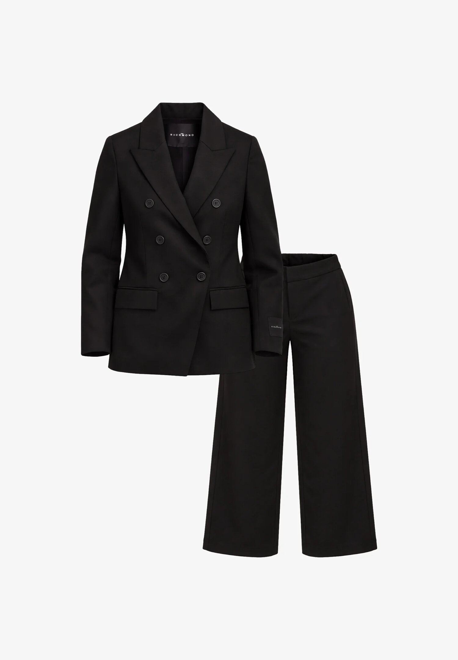 John Richmond Tailleur Nero Con Pantaloni Palazzo Bambina RGP26182JP_