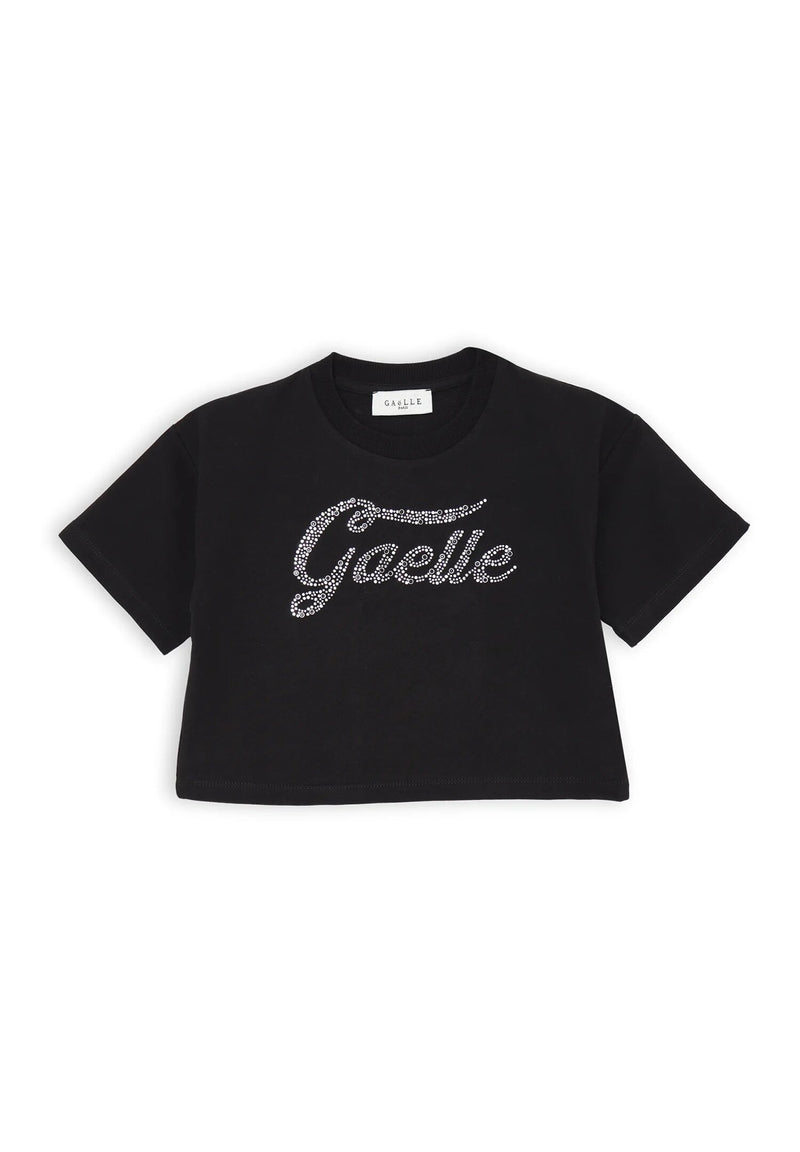 Gaelle Paris - Completo felpa e pantalone nero bambina ragazza - NERO | CammarataMode