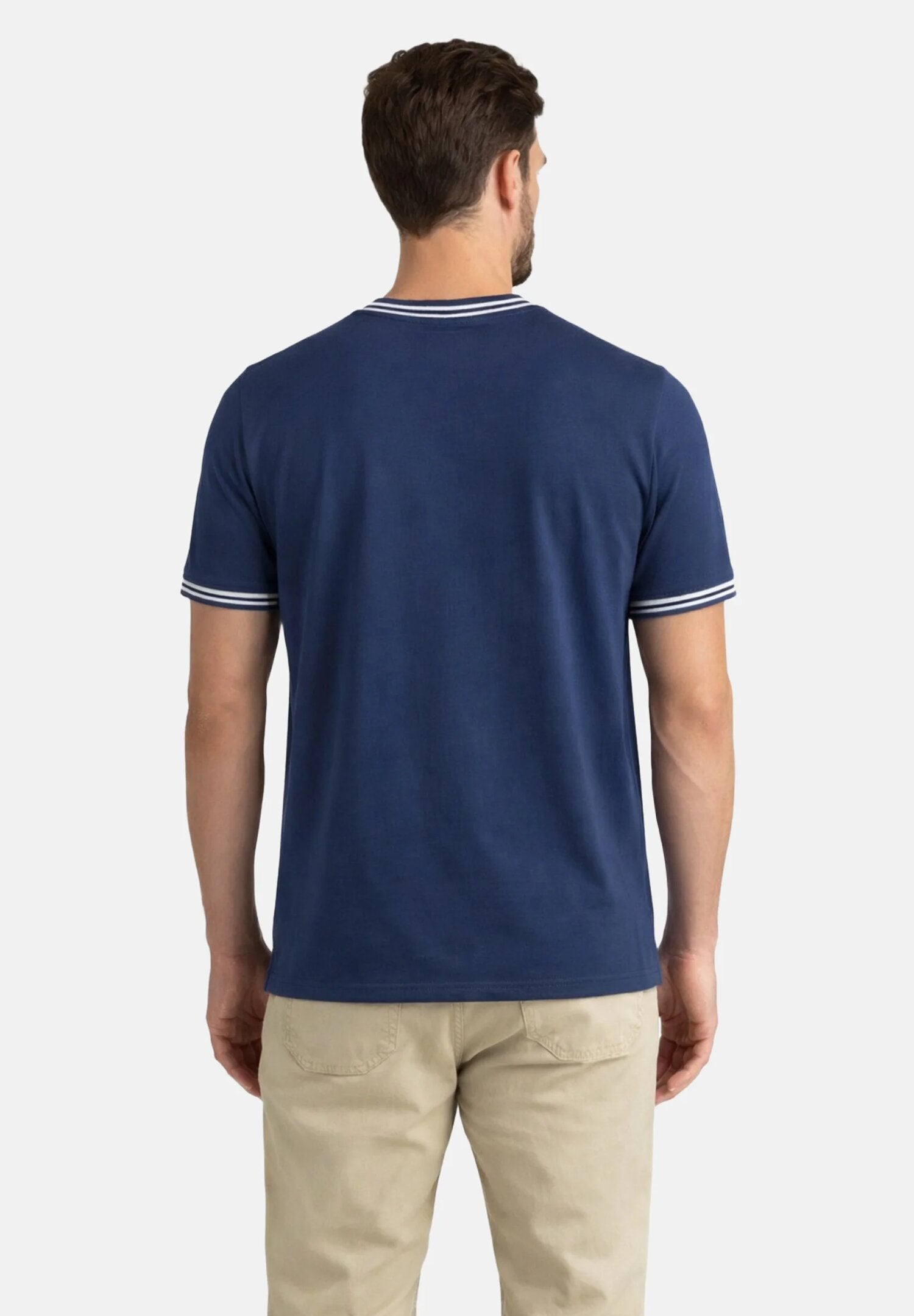 Jeckerson Tshirt Girocollo a Mezze Maniche Cobalto Uomo CTCTPPIQU001P_