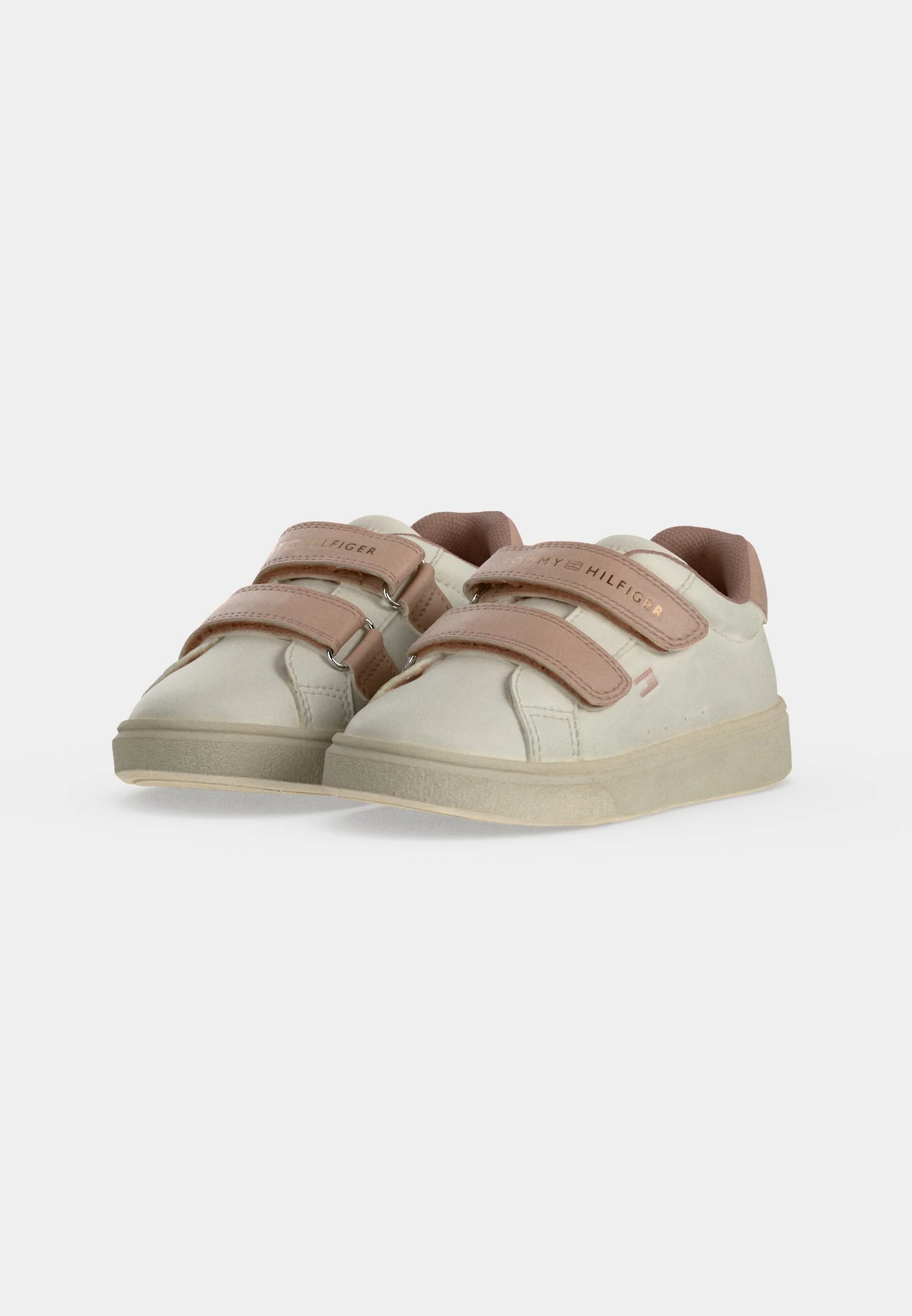 TOMMY HILFIGER SCARPA BIANCA CON STRAPPI E DETTAGLI ROSA Bambine e ragazze F-T1A9-35063-1355A708.BIA_