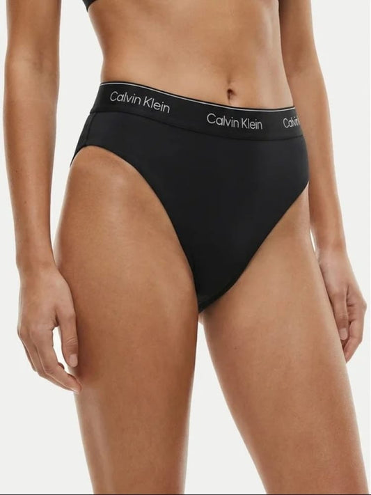 Calvin Klein costume slip nero donna con logo