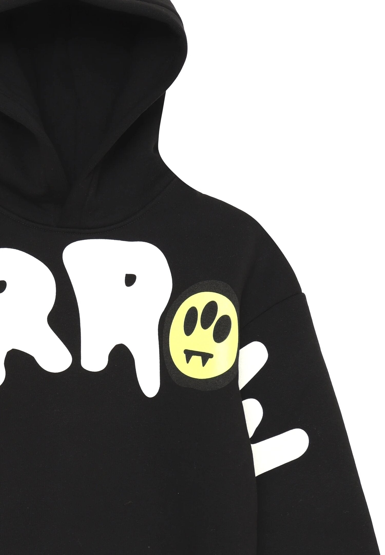 Barrow Felpa Nero Bambino In Cotone Con Cappuccio Invernale AI 25