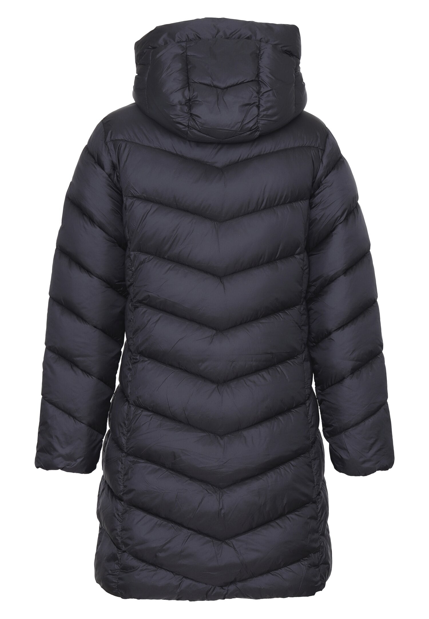Refrigue Giubotto Nero Bambina In Nylon Con Cappuccio | Invernale AI25 | CammarataMode