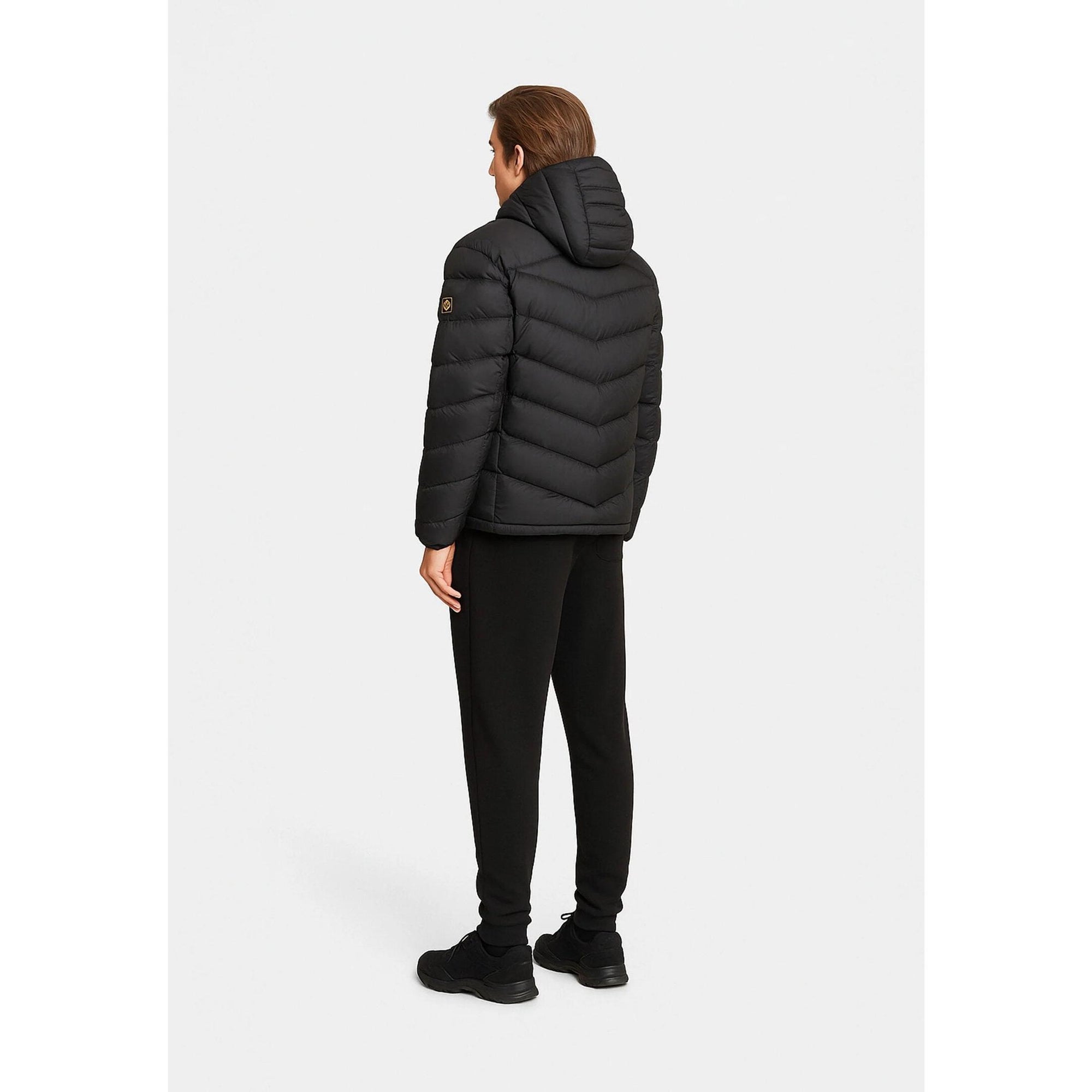 Ciesse Piumini Giubbotto Nero Uomo In Nylon Con Cappuccio Invernale AI25