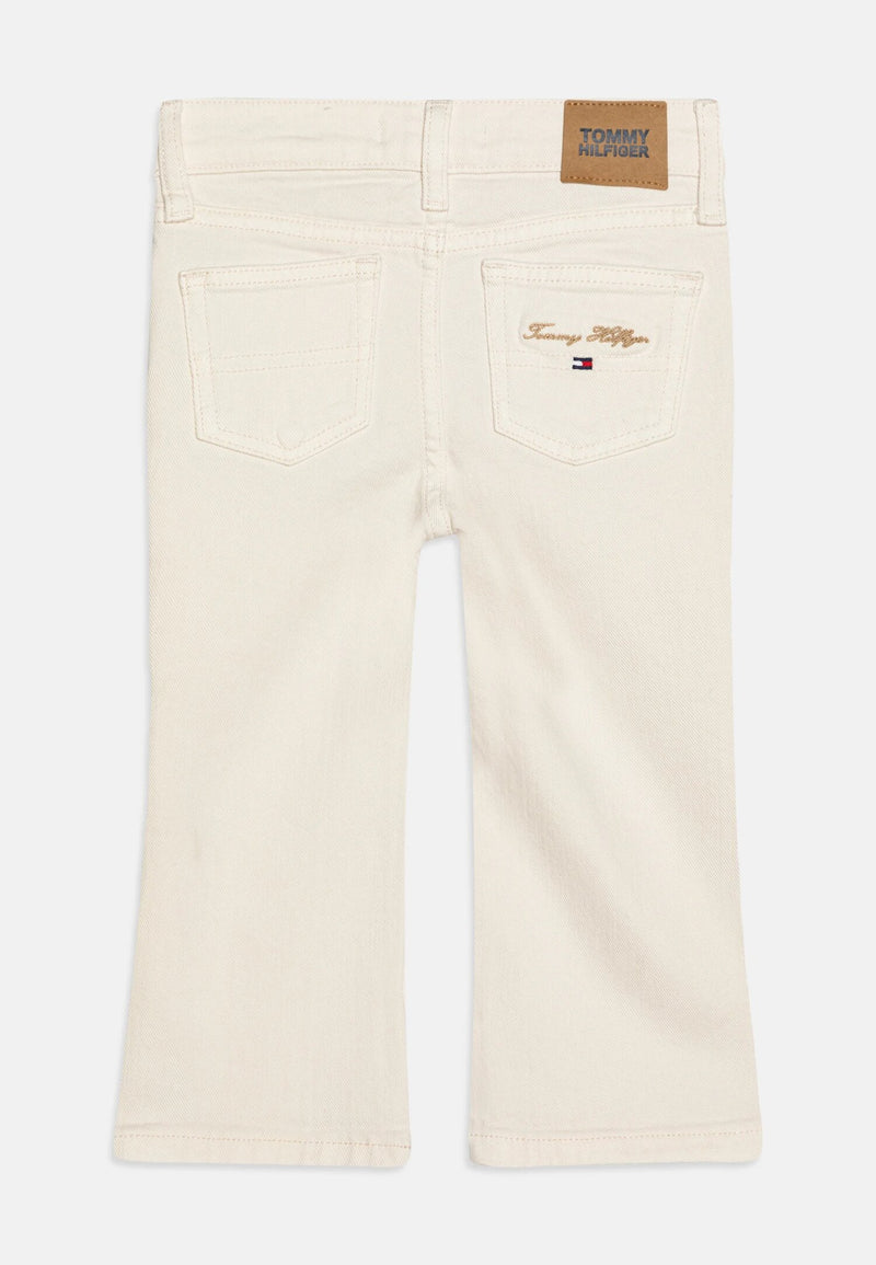 Pantalone zampetta Tommy Hilfiger bambina ragazza panna - PANNA | CammarataMode
