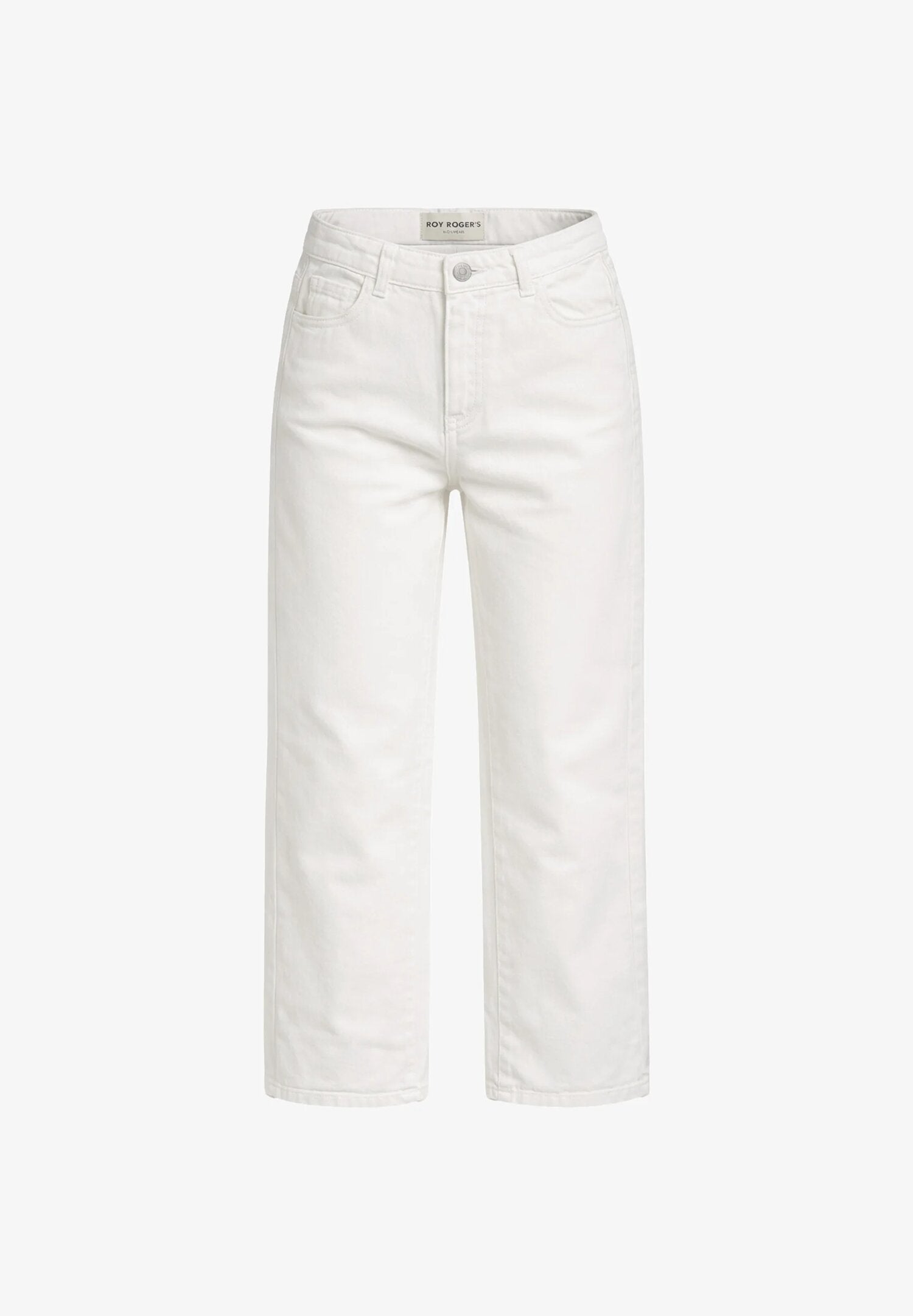 Roy Roger's Jeans Bianco Bambina Vita Regolabile RG181_