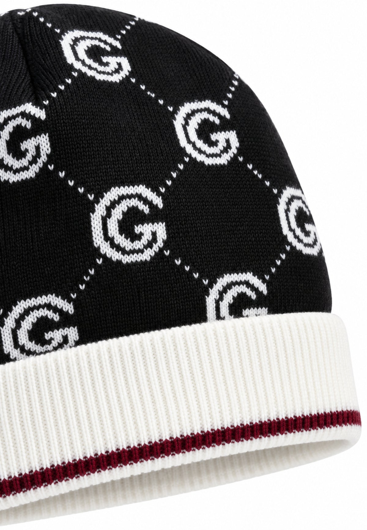 Gabriella Gucci CAPPELLO IN MAGLIA CON LOGO ALL OVER Bambine e ragazze GK341.NE_