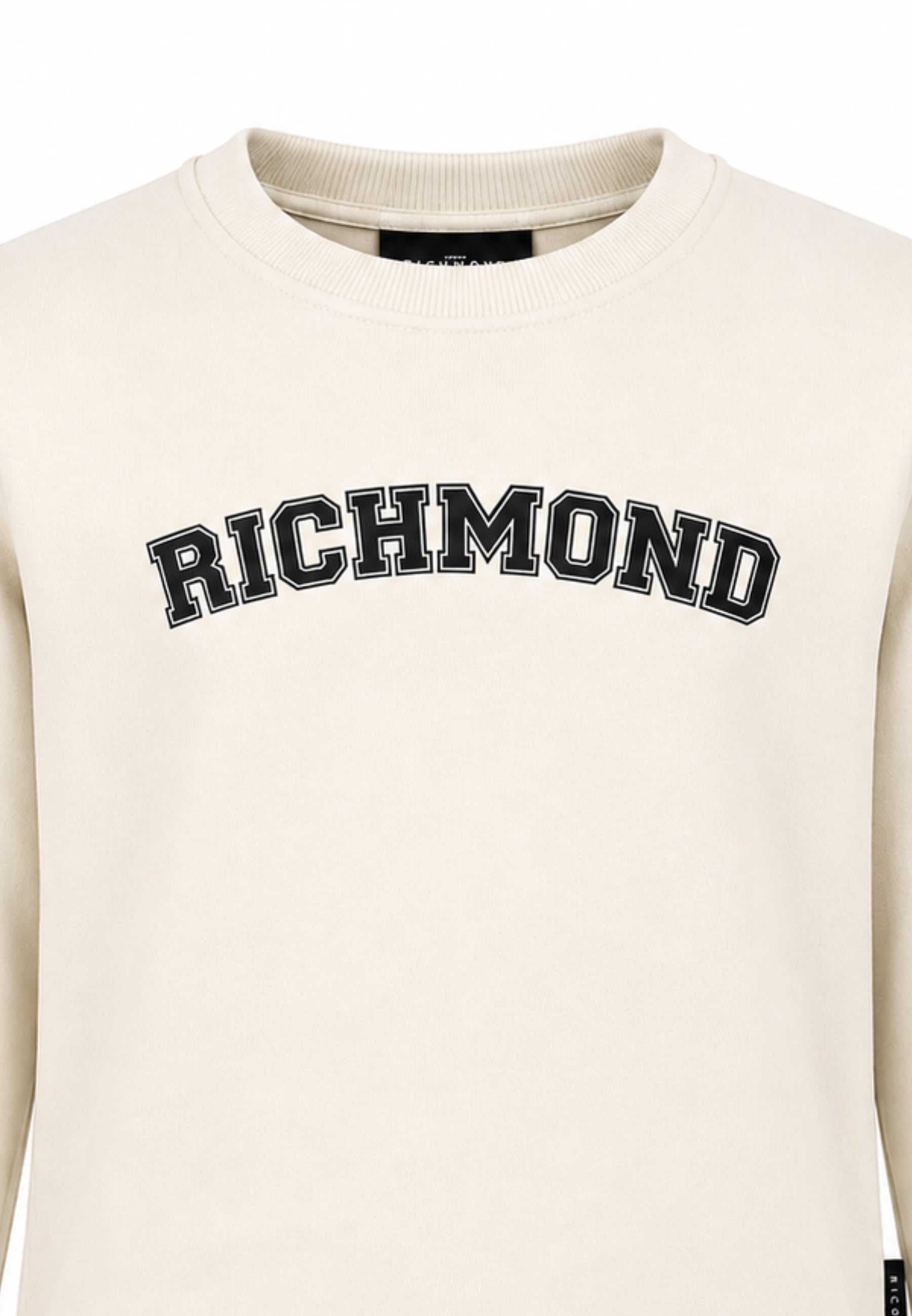 John Richmond felpa beige girocollo CON LOGO COLLEGE Bambini e ragazzi rba26175fe.beige_