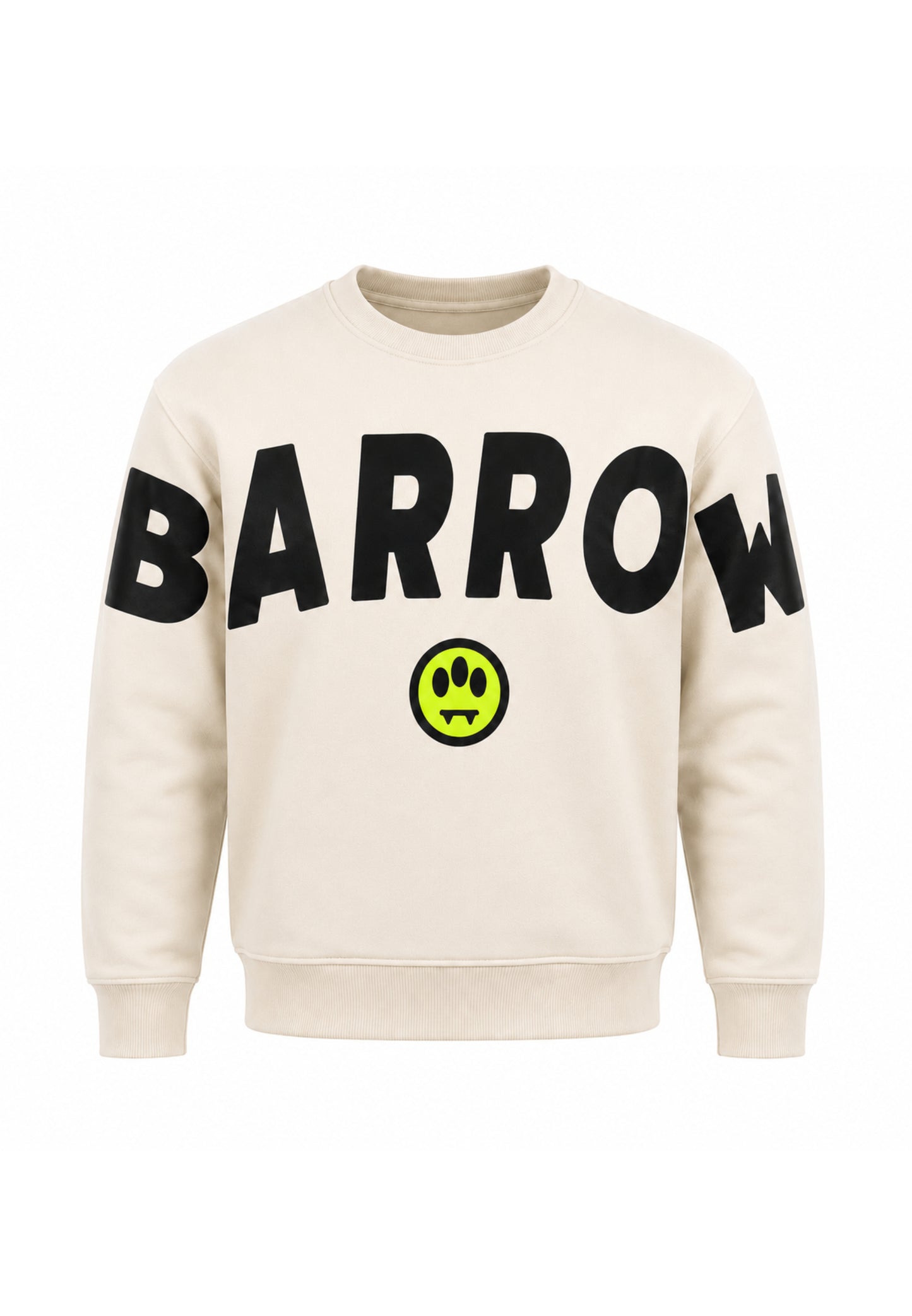 BARROW FELPA PANNA GIROCOLLO CON MAXI SCRITTA Bambini e ragazzi F6BKJUSW016.PANNA_