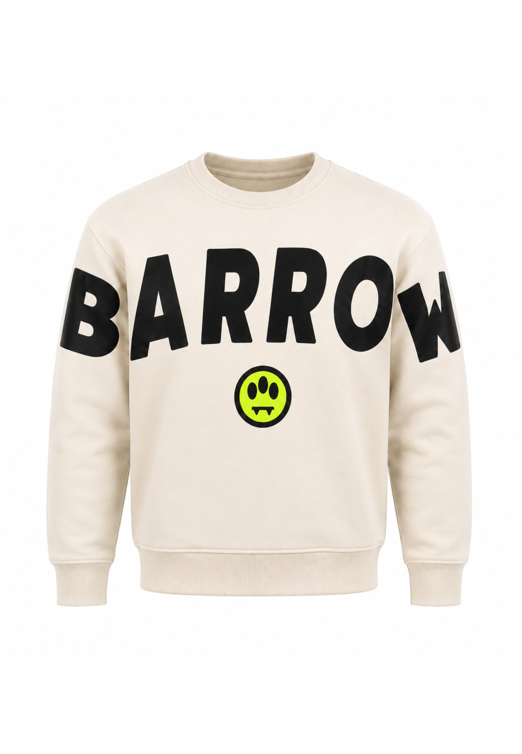 BARROW FELPA PANNA GIROCOLLO CON MAXI SCRITTA Bambini e ragazzi F6BKJUSW016.PANNA_
