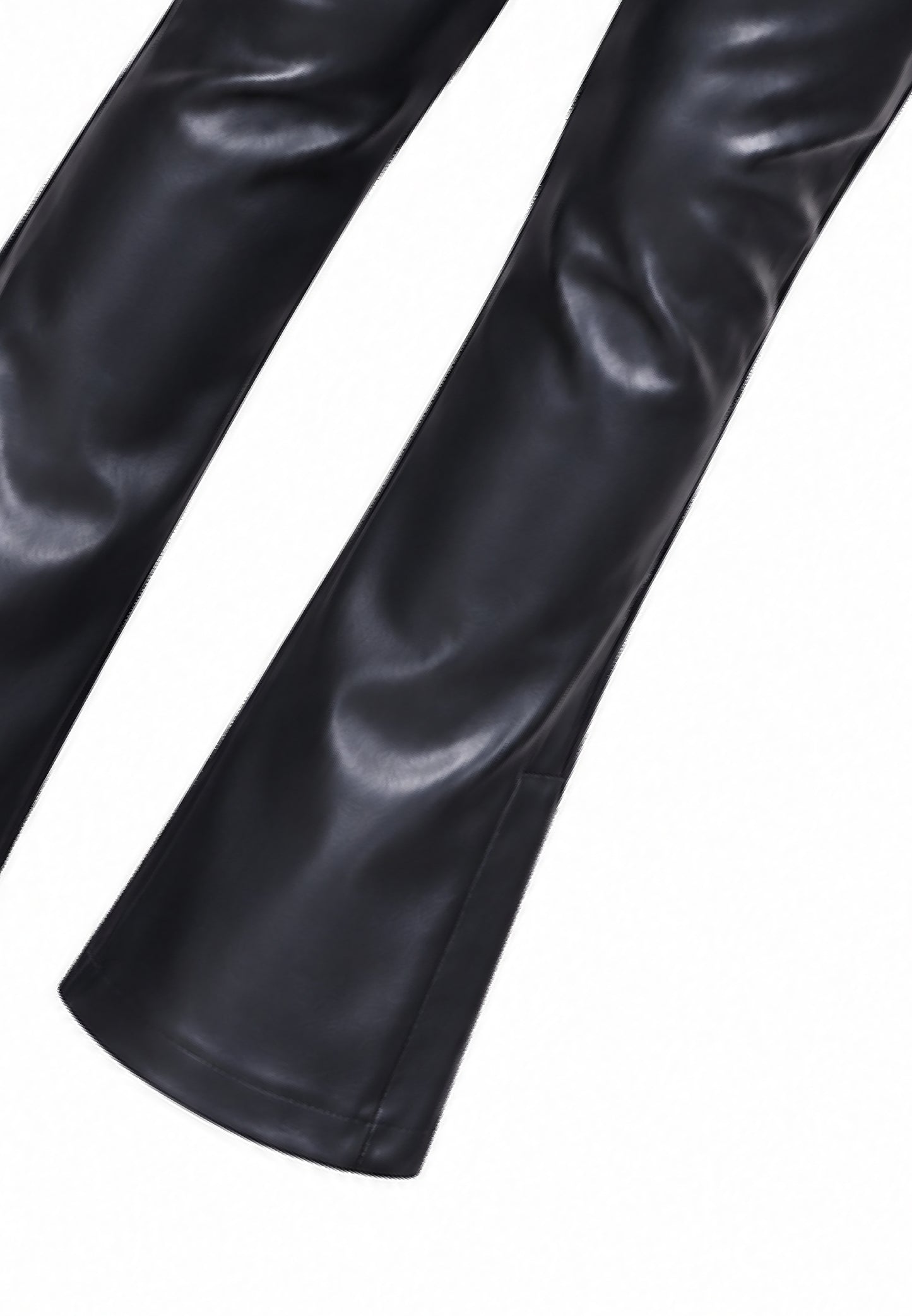 John Richmond leggings NERI A ZAMPA EFFETTO PELLE Bambine e ragazze rga26046le.ne_