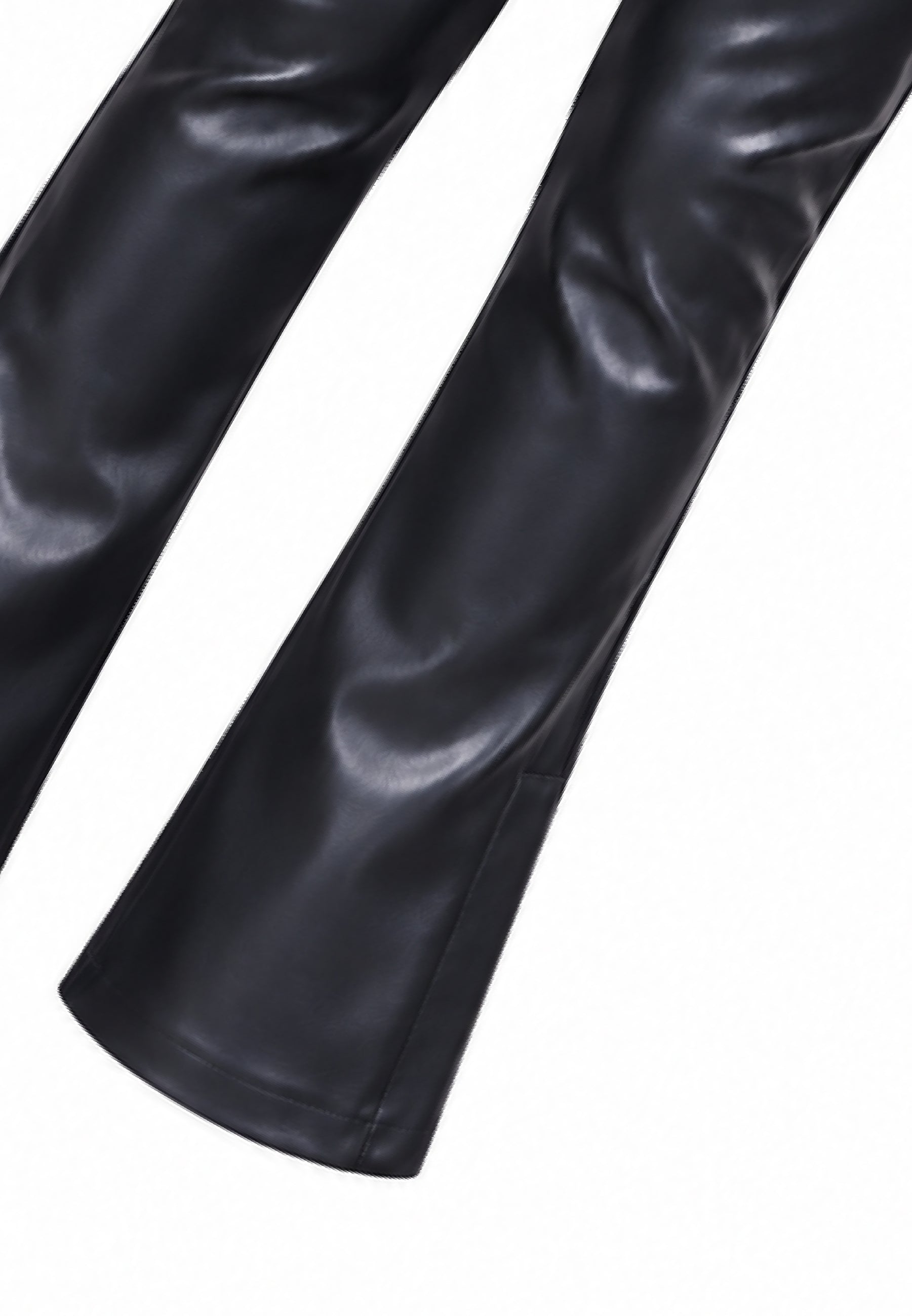 John Richmond leggings NERI A ZAMPA EFFETTO PELLE Bambine e ragazze rga26046le.ne_