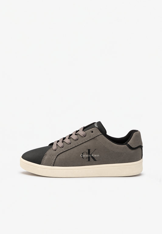 CALVIN KLEIN SCARPA SNEAKER NERA E GRIGIA CON LACCI Bambini e ragazzi 223-V3X9-83448-1592X791.NE_