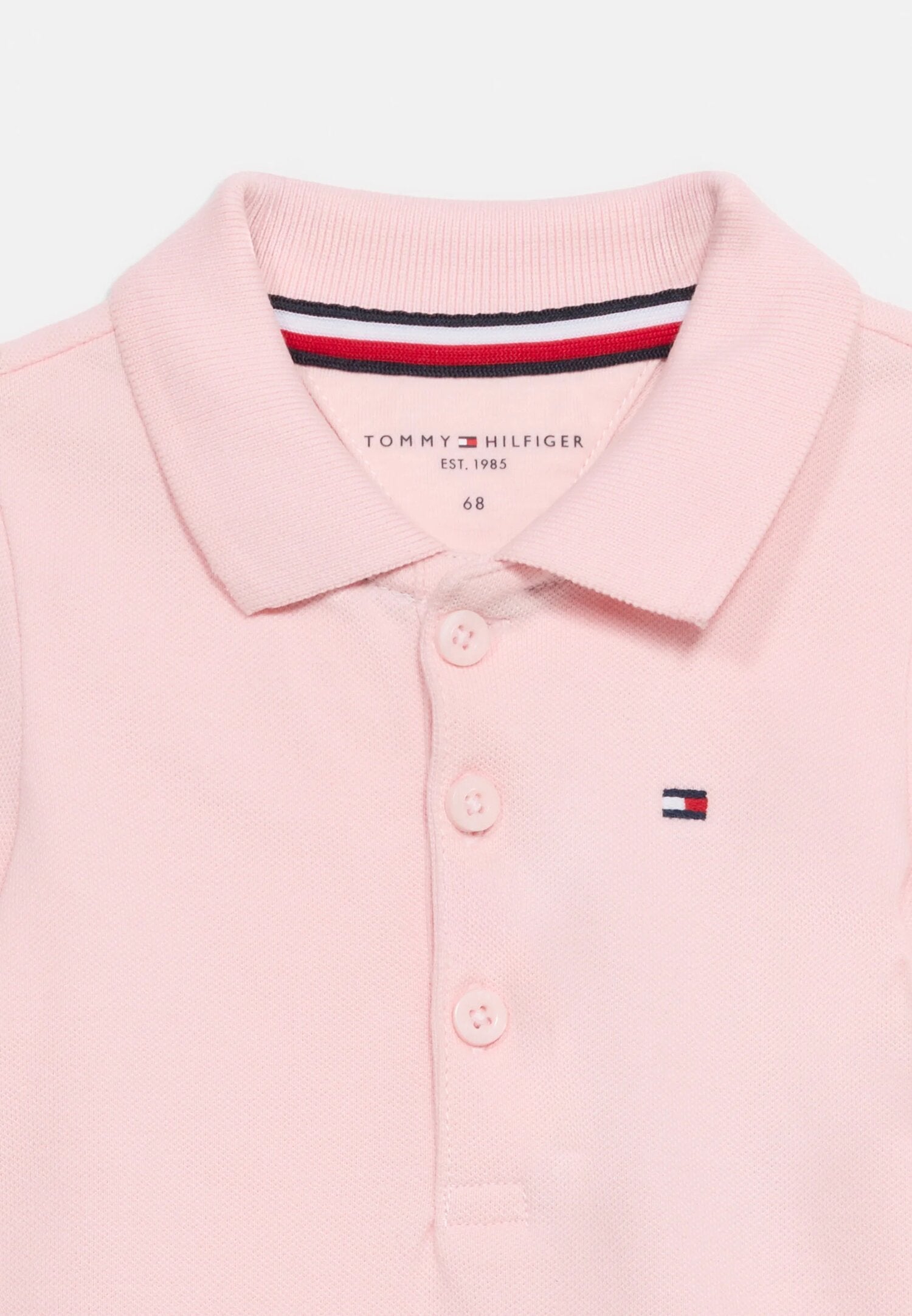 Tommy Hilfiger Abitino a Polo Rosa a Mezze Mani Neonata KN0KN02356TH3_