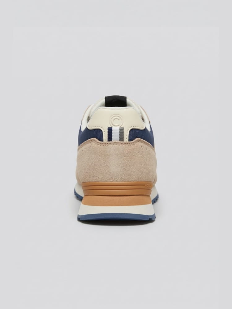 Colmar scarpe beige uomo logo sul lato