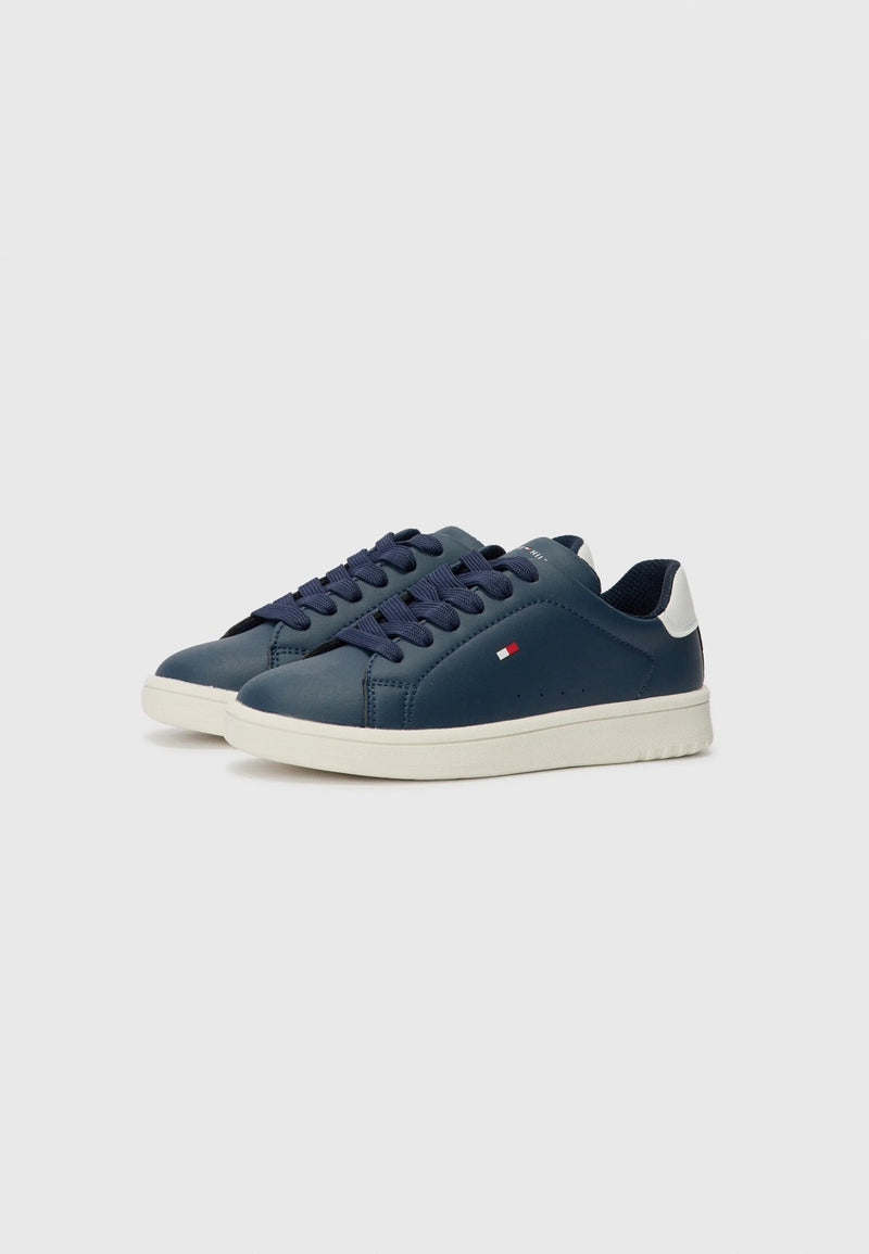 Tommy Hilfiger sneakers basse bambino unisex blu bianco scuola leggere - BLU | CammarataMode