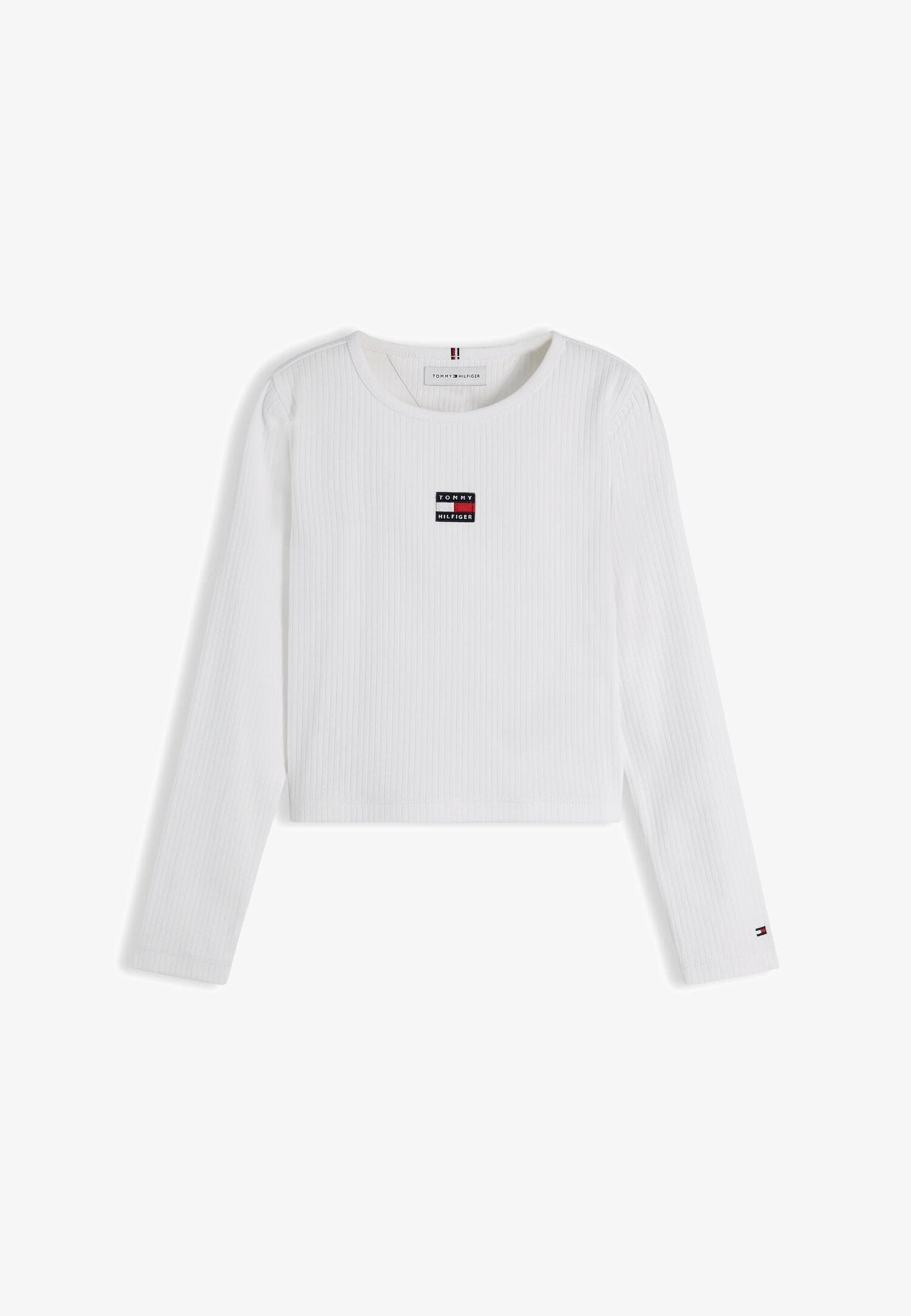 Tommy Hilfiger Tshirt Costina Bianco Girocollo Bambina KG0KG09065YBR_
