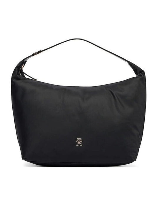 Tommy Hilfiger borsa nera donna mini logo | Misure: 34 x 21 x 16 cm