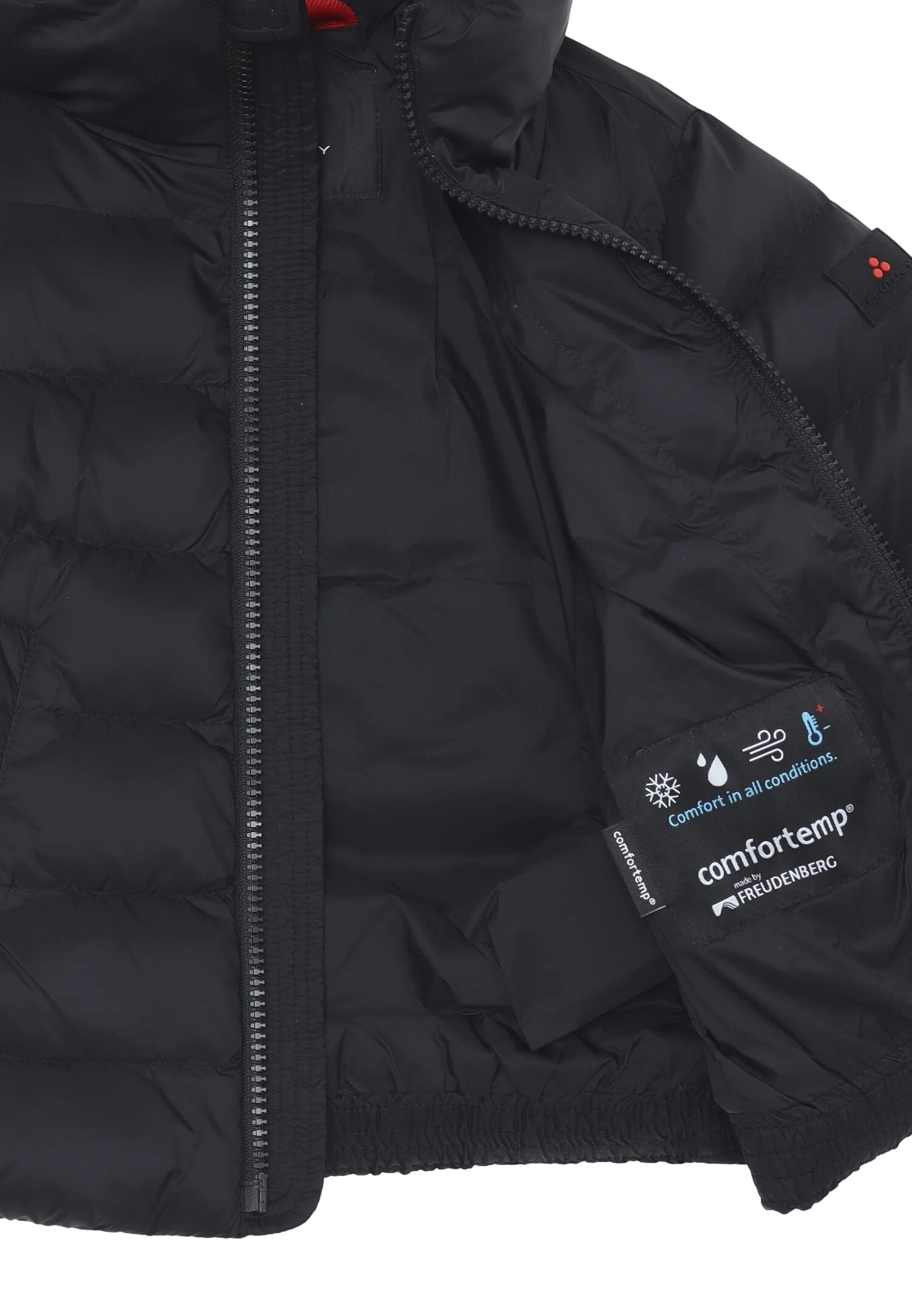 Peuterey piumino invernale neonato nero imbottito con cappuccio