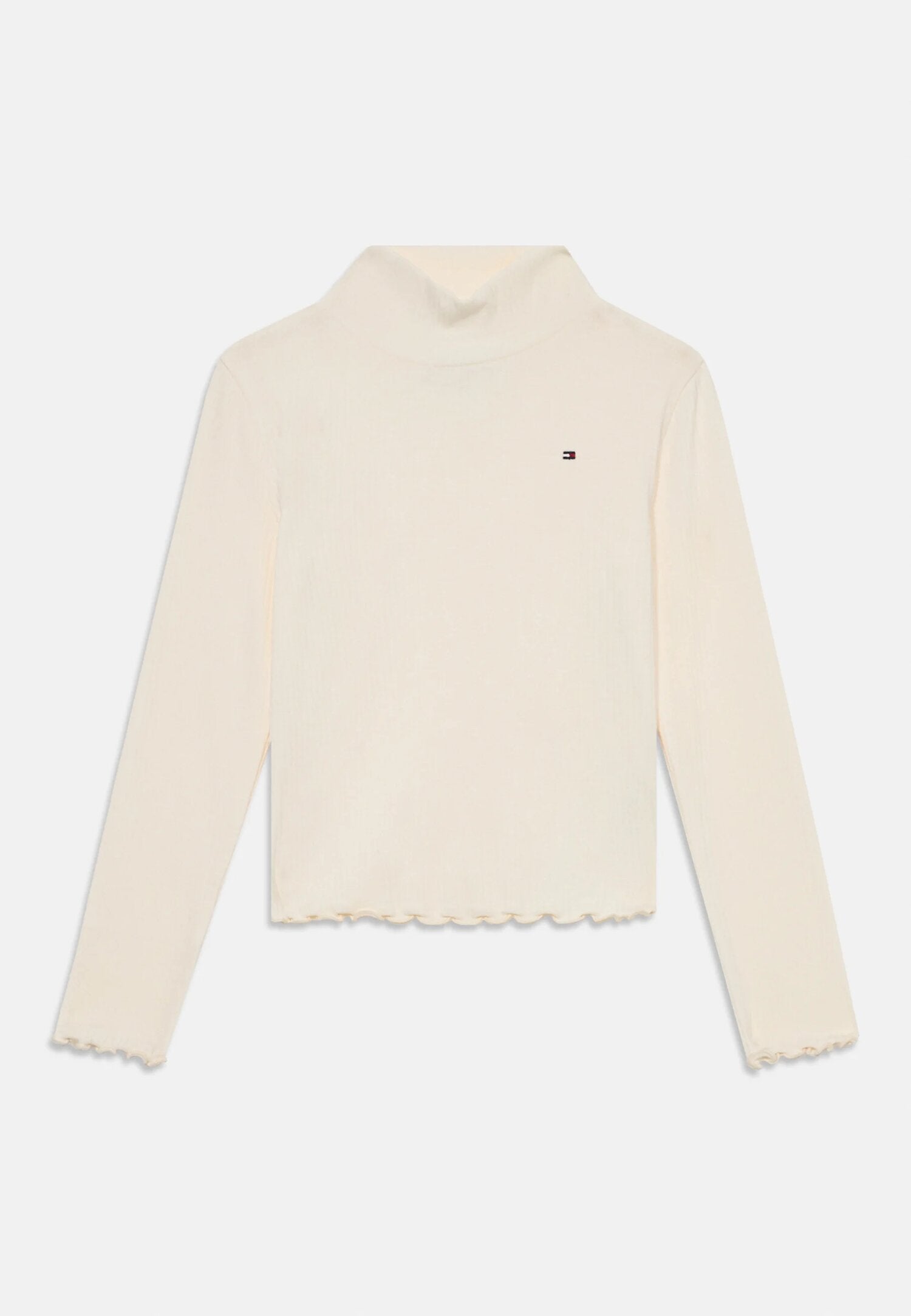Tommy Hilfiger Maglia Panna Bambina In Jersey Maniche Lunghe | Passeggio AI25 | CammarataMode
