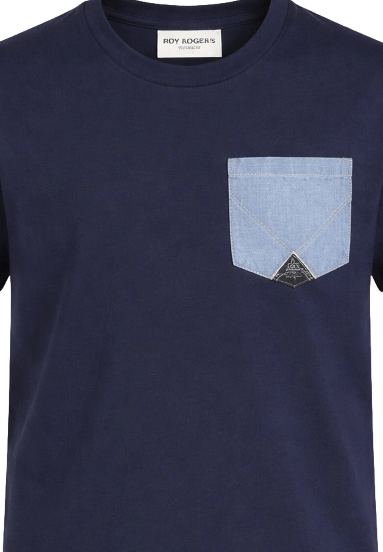 Roy Roger's t-Shirt Blu Con Taschino Celeste Bambino RG104_