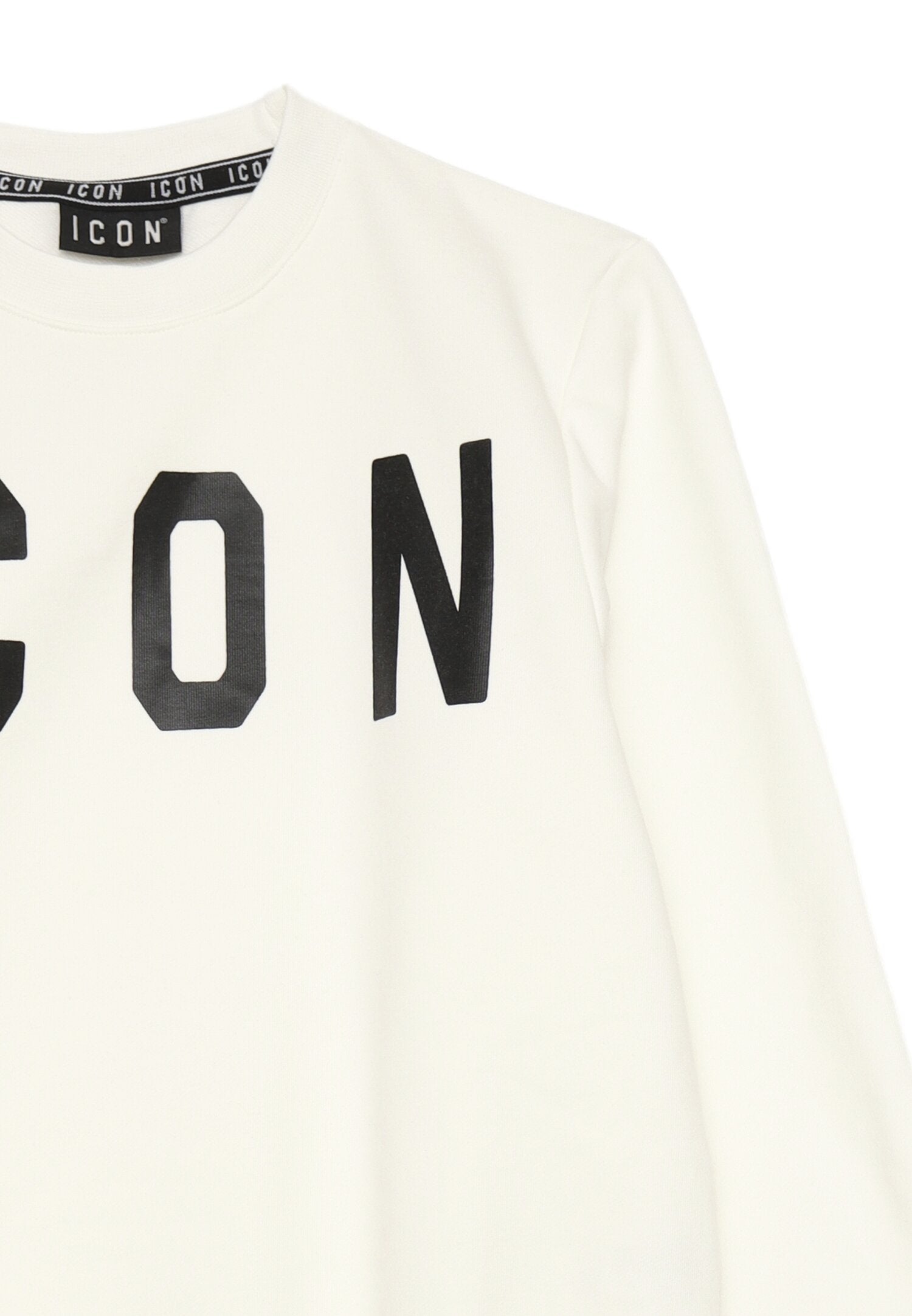 Icon Felpa Bianca Bambino In Cotone Girocollo | Scuola AI25 | CammarataMode
