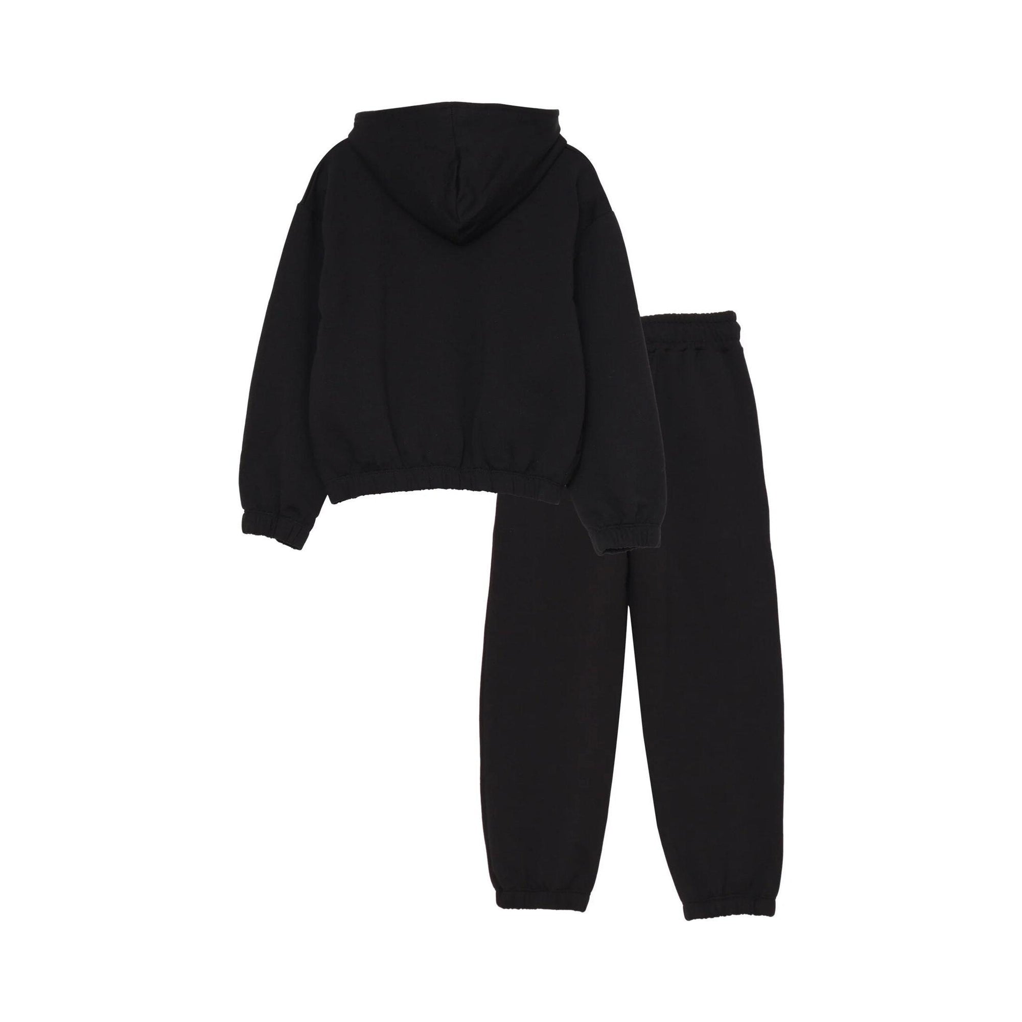 Dimensione Danza Tuta Nero Bambina Con Zip In Cotone Con Cappuccio Sportivo