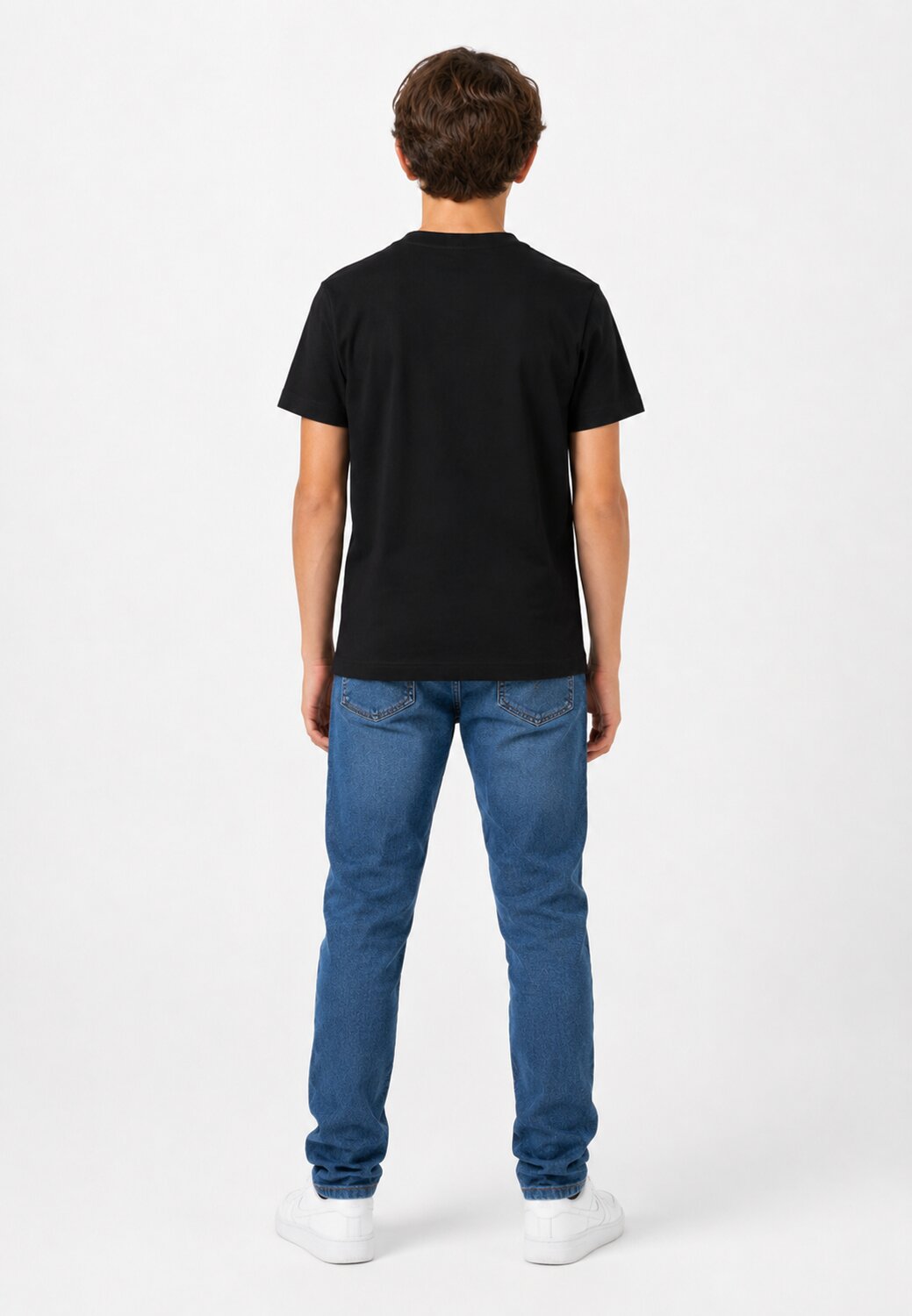 Icebergs Tshirt Logo Con Gommato Nera Bambino TSICE6127J_