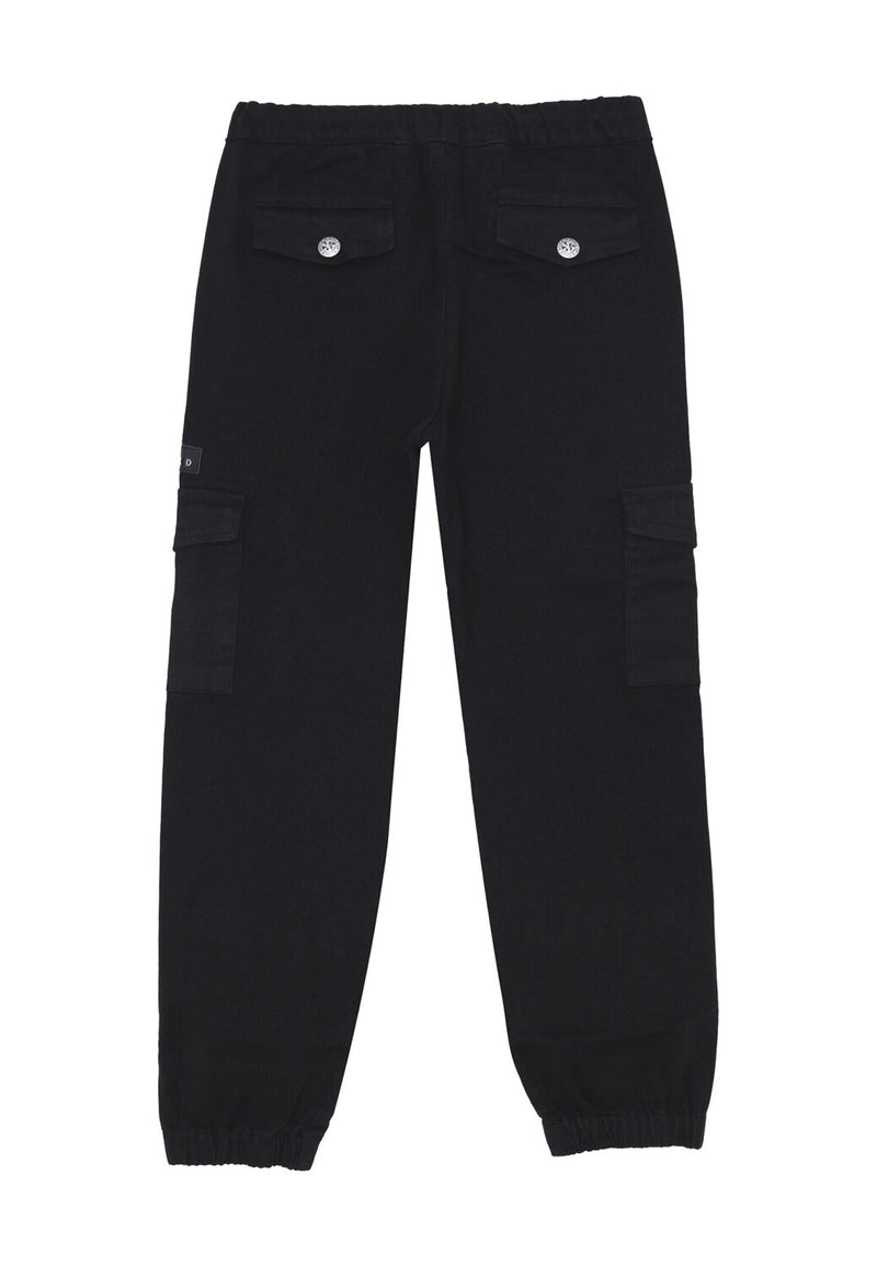 John Richmond pantaloni cargo bambina neri 2-16 anni cotone stretch - NERO | CammarataMode