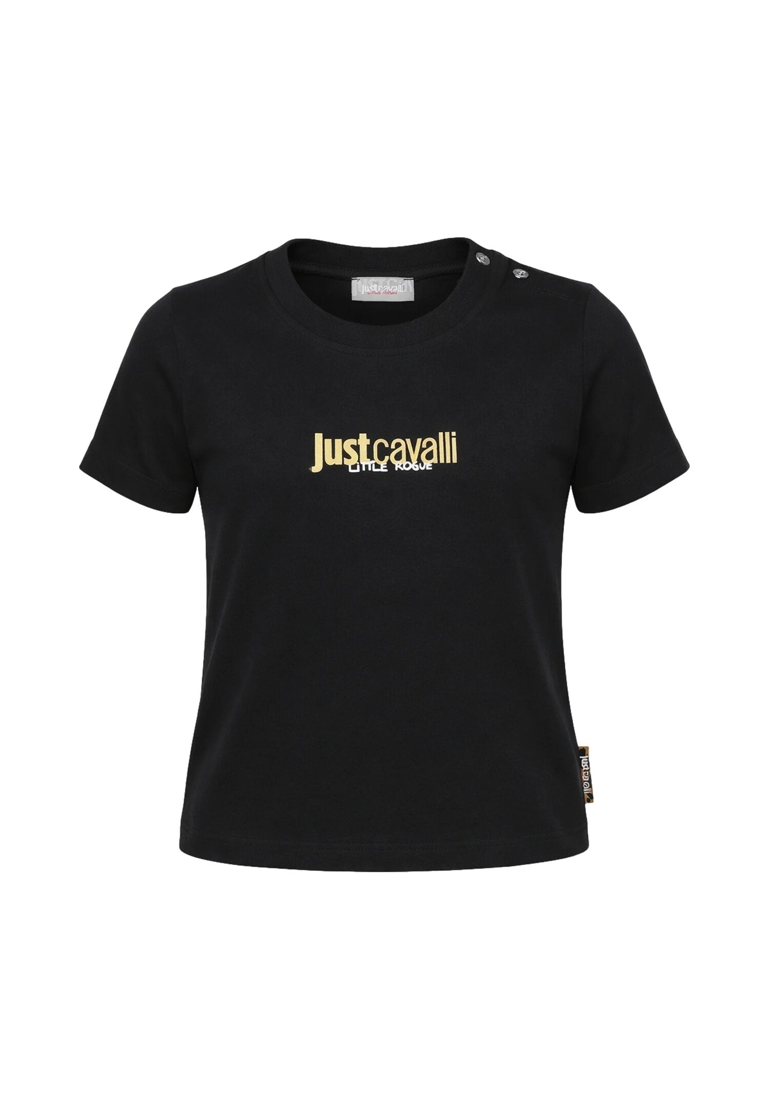 Just Cavalli Completo t-Shirt Nera e Gonna Gialla Neonata JIP26035CJ_