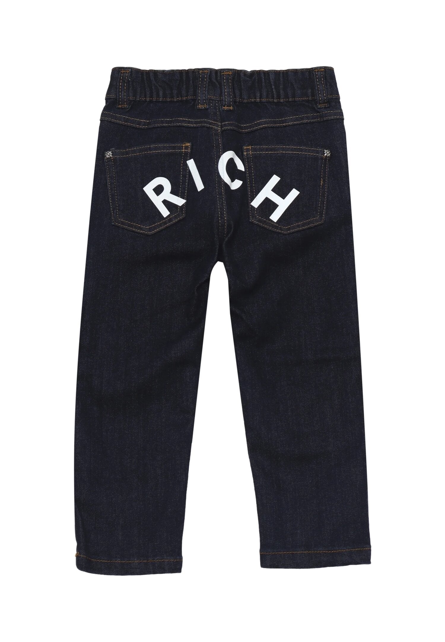John Richmond Jeans Blu Denim Neonato Con Logo In Cotone Vita Regolabile
