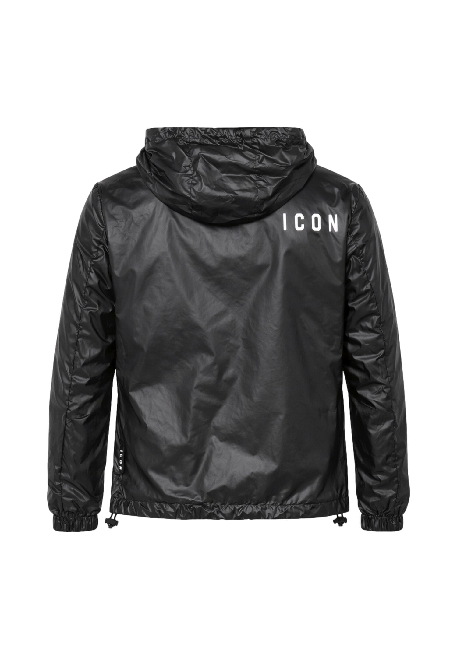 Icon Giubbotto Nero Reversibile Fantasia Logo Bambino IBJK001136_