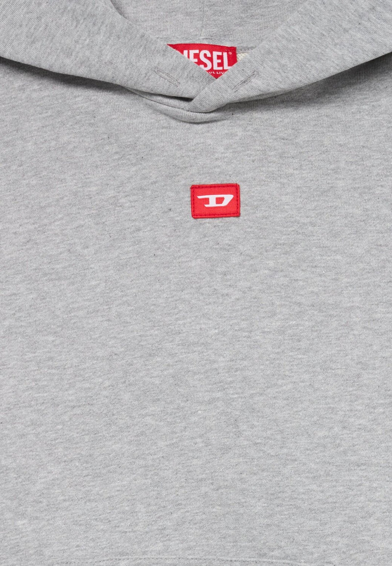 Diesel felpa bambino ragazzo grigia con cappuccio cotone 8-16 anni - GRIGIO | CammarataMode