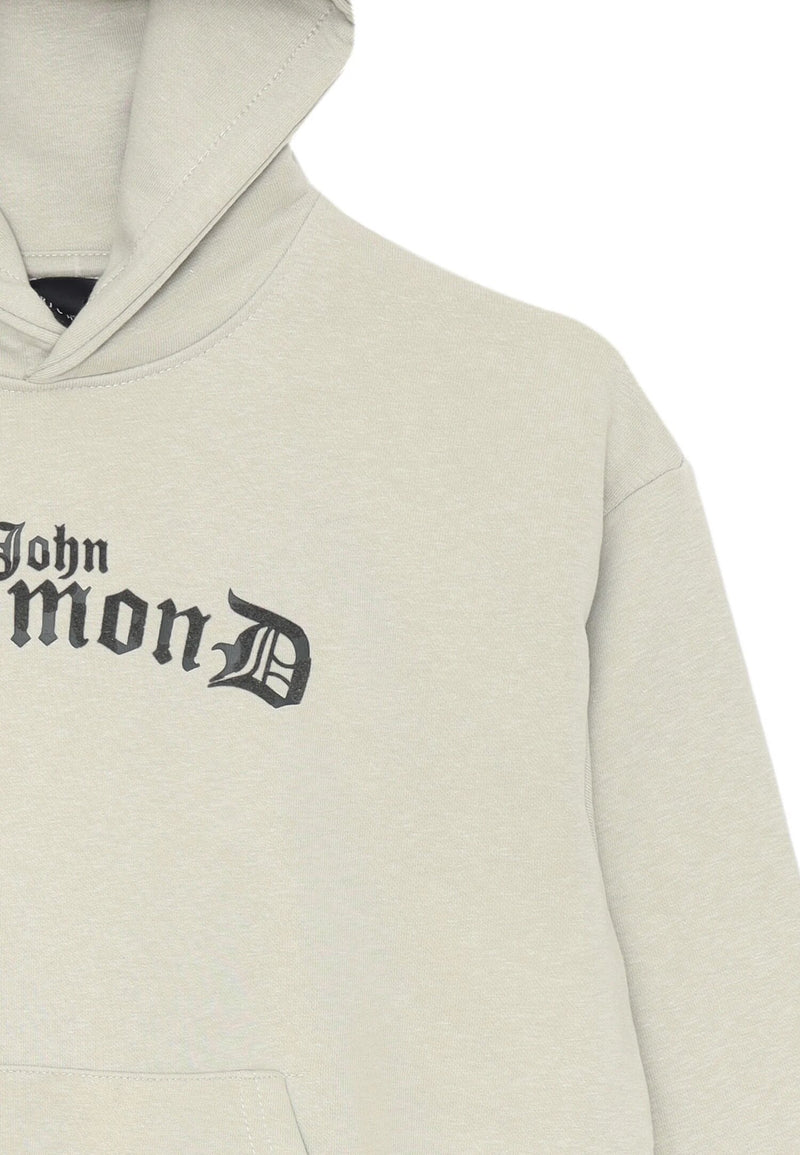 John Richmond felpa bambino grigia con cappuccio 2-16 anni in cotone - GRIGIO | CammarataMode