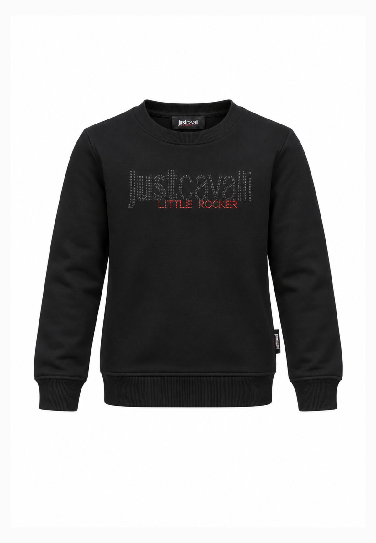 JUST CAVALLI completo nero con felpa logata e leggings a zampa Bambine e ragazze jba26158fe.ne_