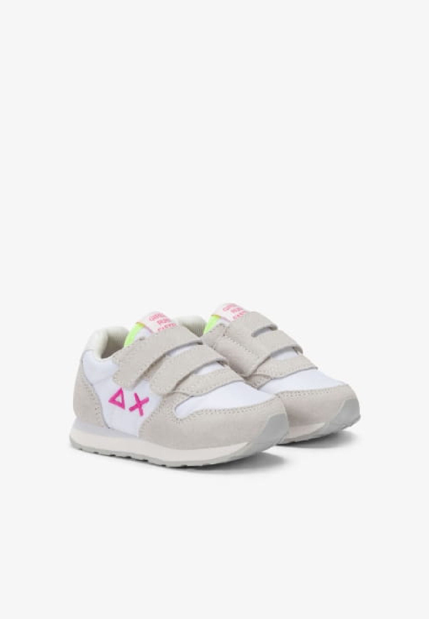 Sun68 Kids Scarpe Bianche Con Logo Fuxia e Strappi Neonata Z36401F_