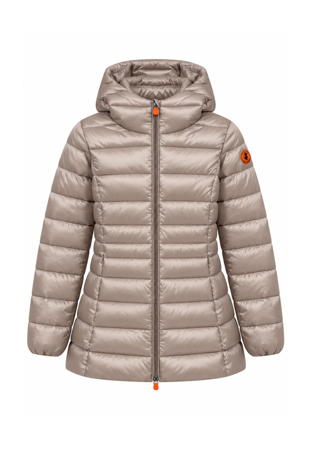 Save the Duck GIUBBOTTO BEIGE SAGOMATO LUNGO CON CAPPUCCIO Bambine e ragazze 09-J47300G.BEIGE_