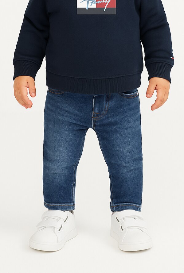 TOMMY HILFIGER – Jeans Slim Fit Scanton Neonato in Denim Elasticizzato – Blu