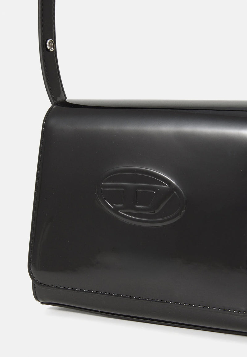 Diesel borsa bambina ragazza nera a spalla logo tono su tono - NERO | CammarataMode