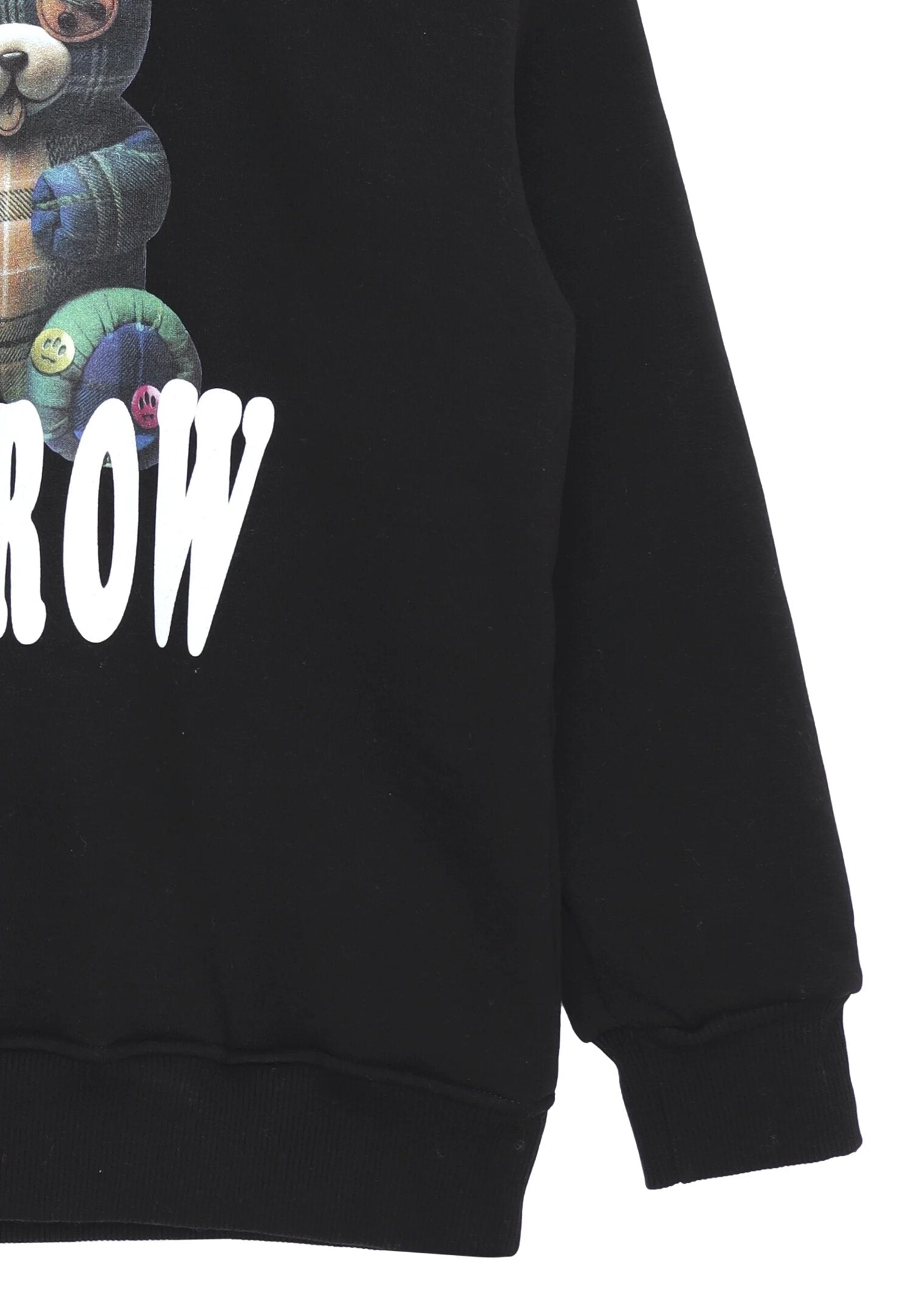 Barrow Felpa Nero Bambino In Cotone Con Cappuccio Uso Sportivo AI25