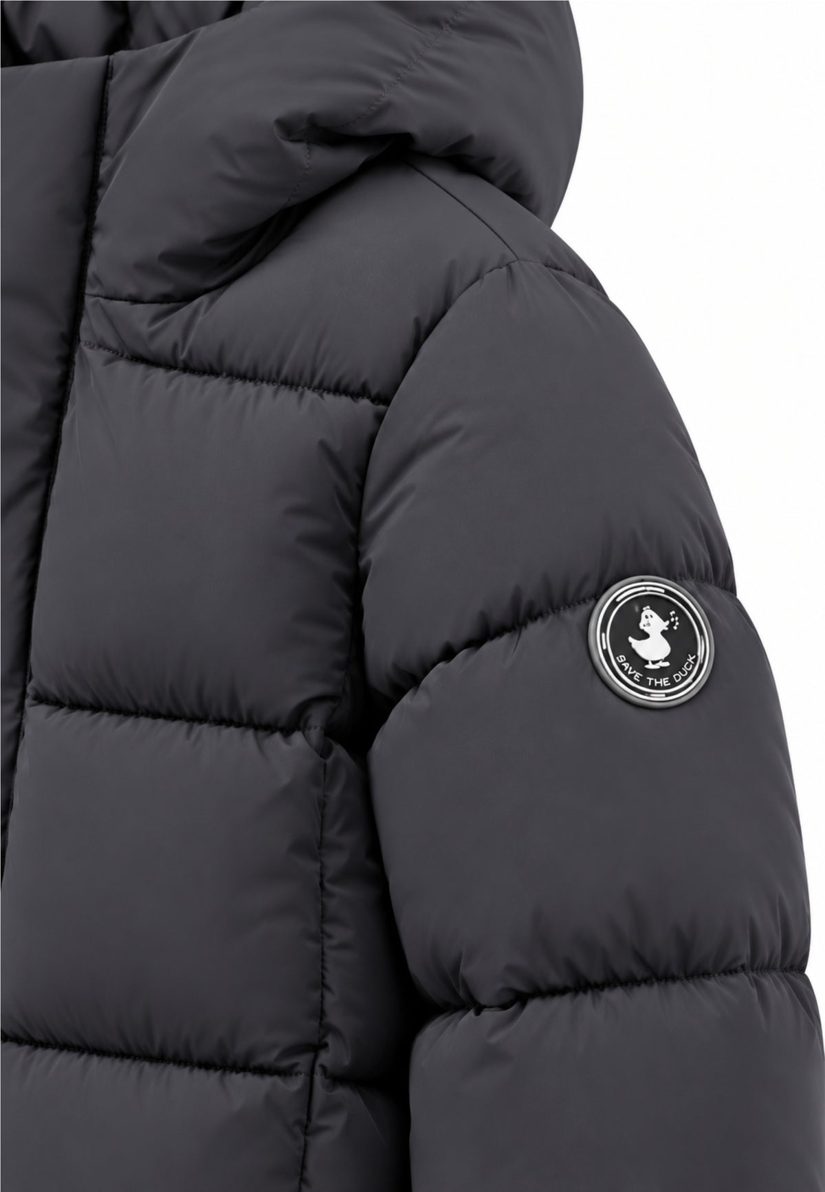 Save the Duck GIUBBOTTO GRIGIO INVERNALE CON CAPPUCCIO Bambini e ragazzi 03-P31888B.GRIG_