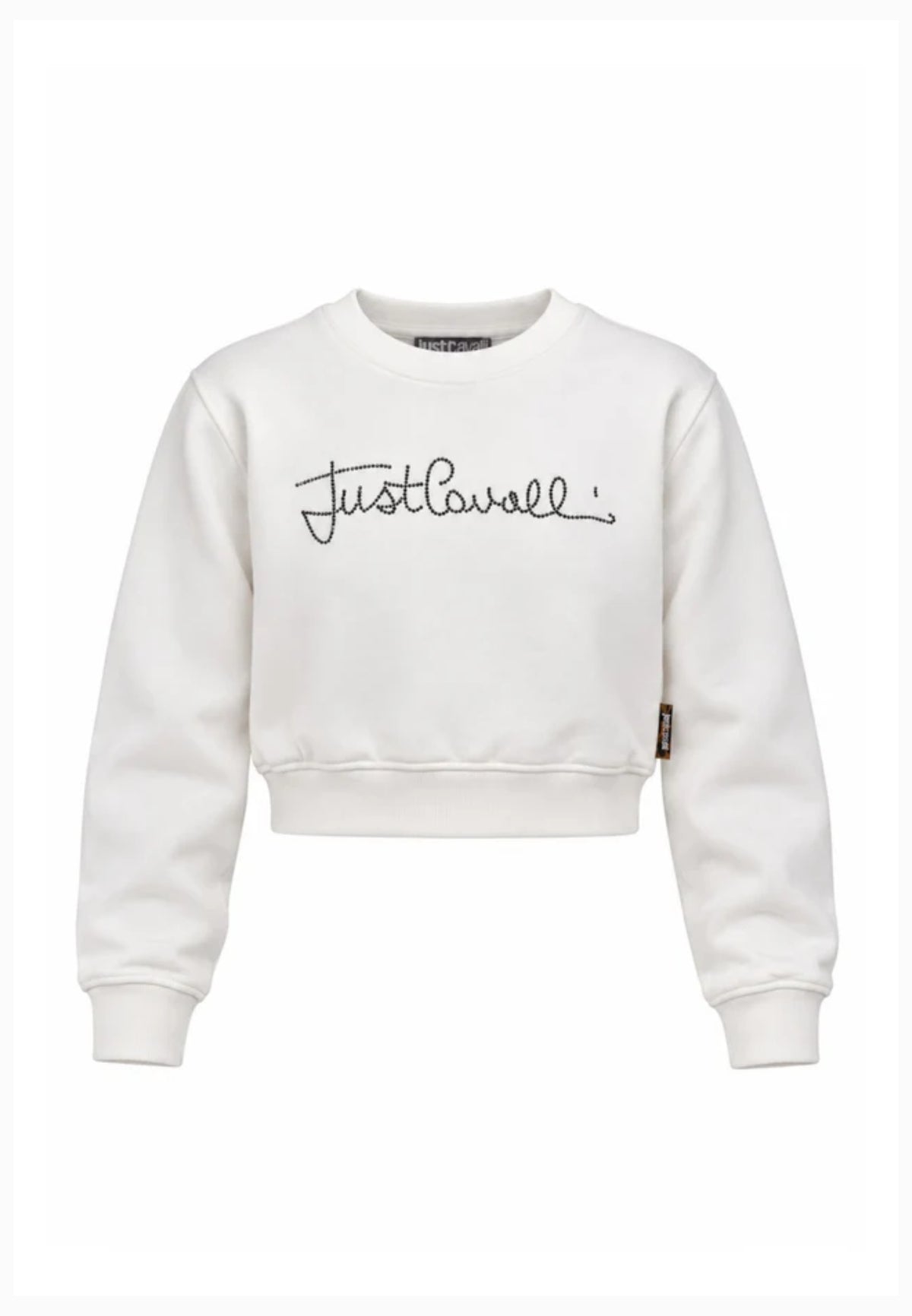 JUST CAVALLI completo bianco con felpa a girocollo e leggings Bambine e ragazze jga26176fe.bia_