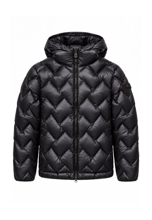 Peuterey GIUBBOTTO NERO TRAPUNTATO A ZIGZAG Bambini e ragazzi HONOVA LKS GRS 01 KID.NE_